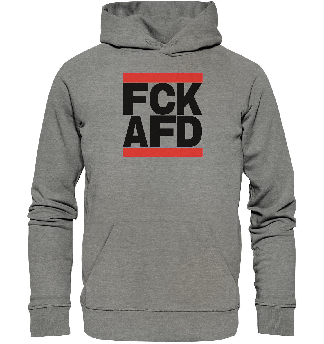 FCK AFD (schwarze Schrift) - Organic Hoodie