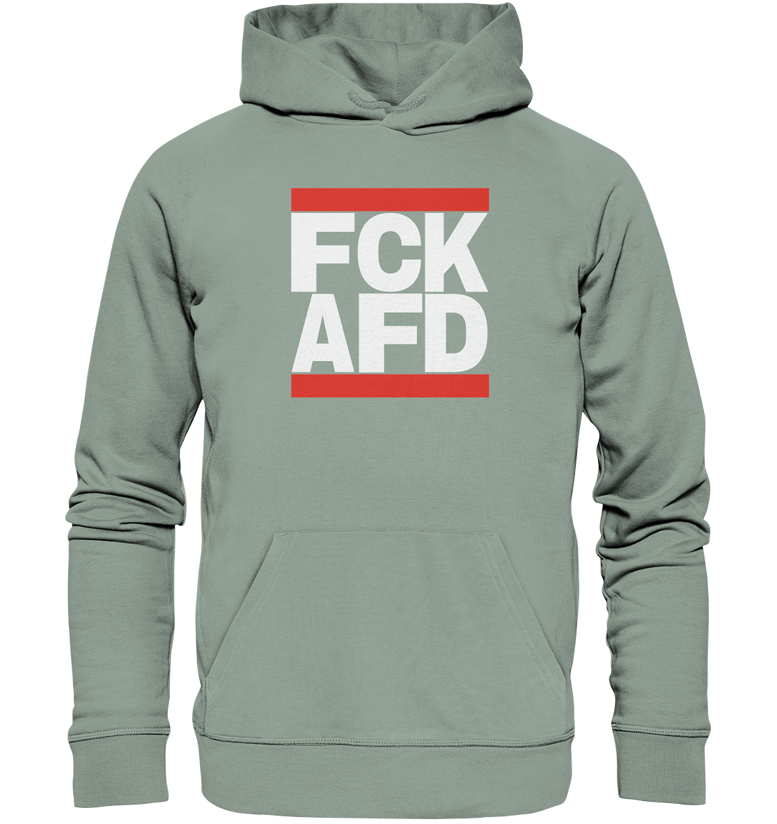 FCK AFD (weiße Schrift) - Bio Hoodie