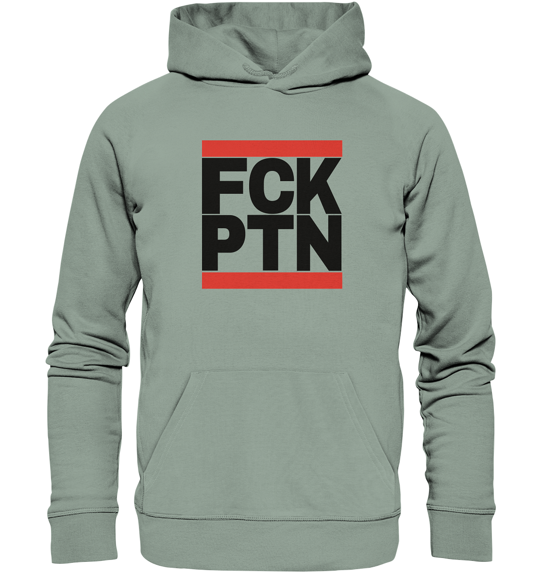 FCK PTN (schwarze Schrift) - Organic Hoodie