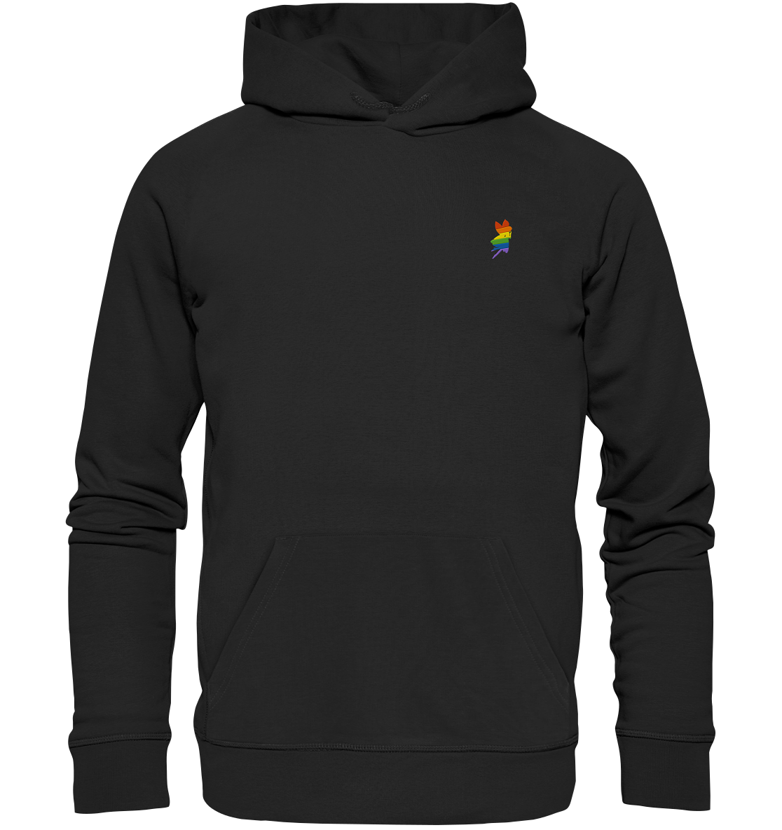 Regenbogen Fee Hoodie Stick