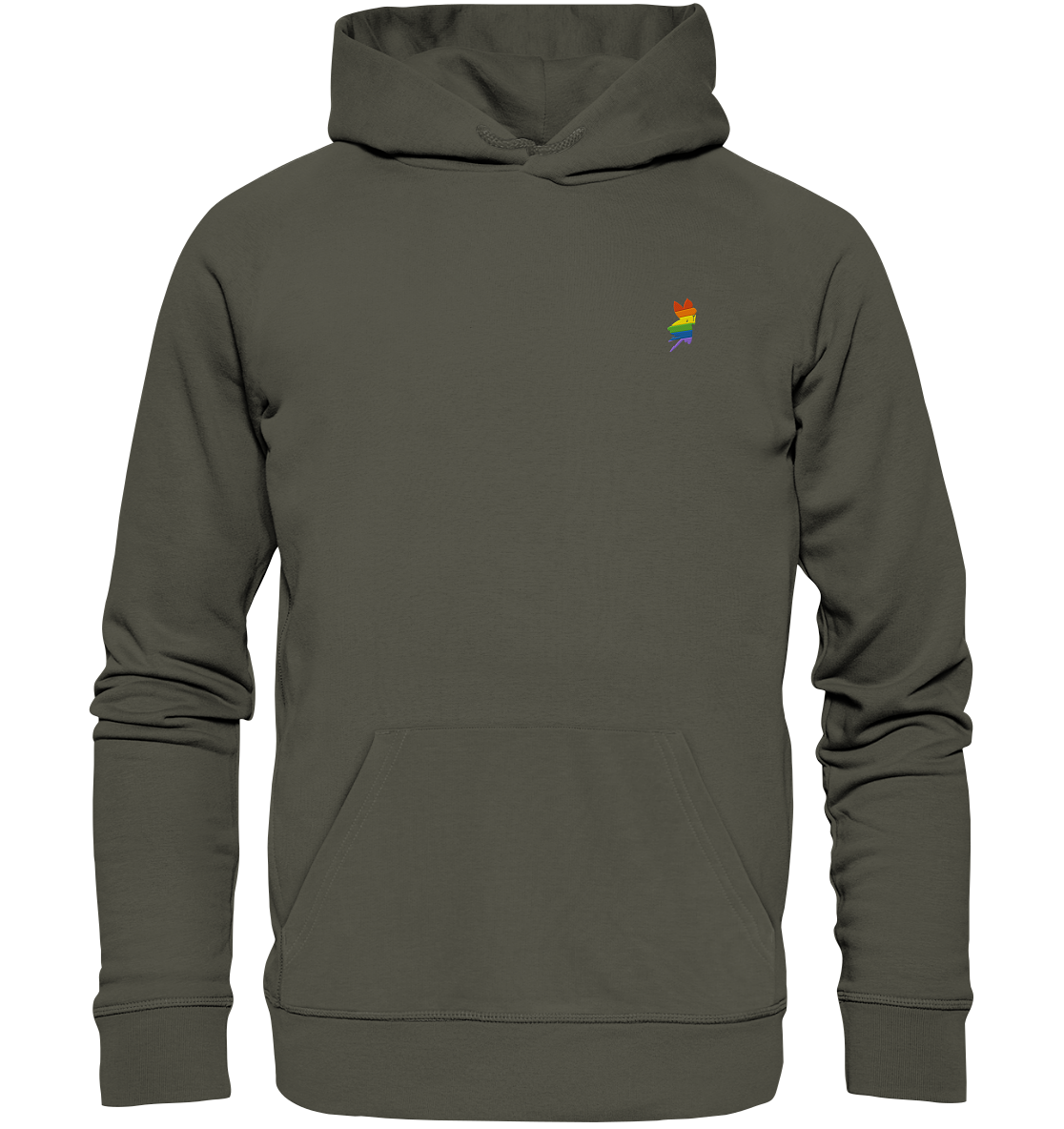 Regenbogen Fee Hoodie Stick