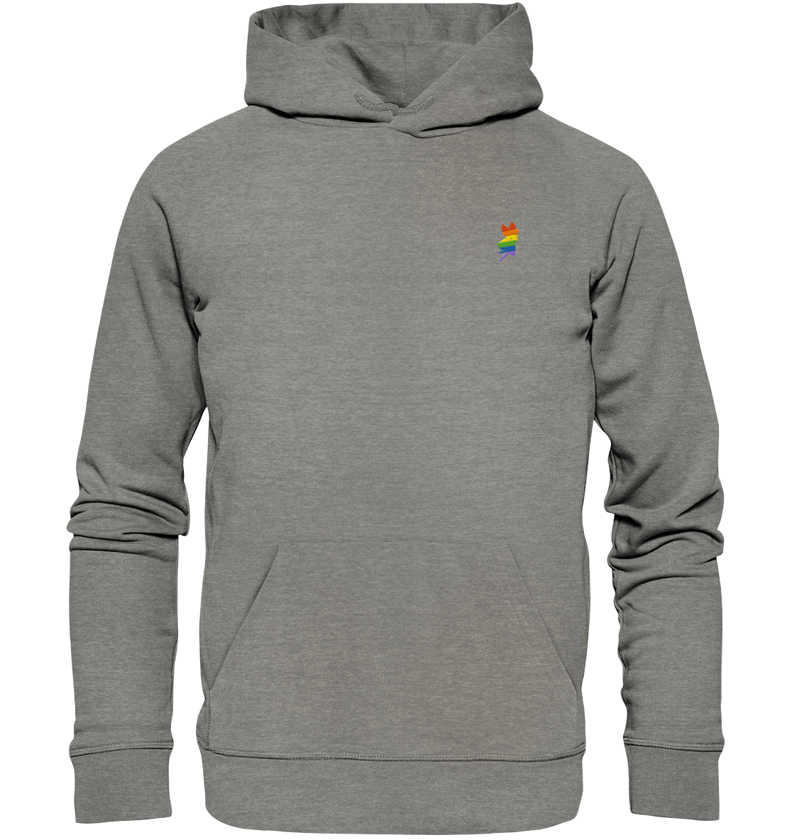 Regenbogen Fee Hoodie Stick