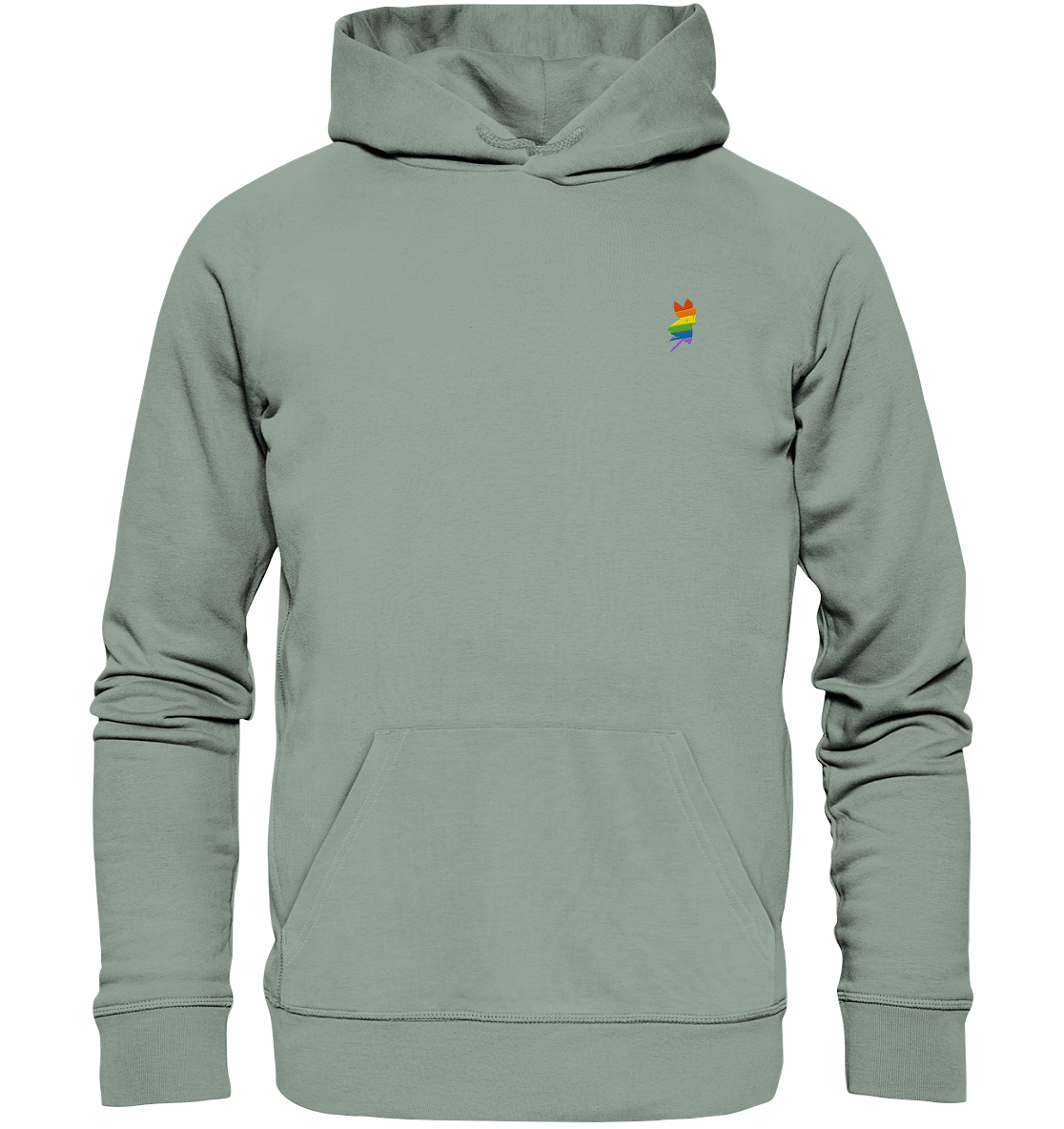 Regenbogen Fee Hoodie Stick