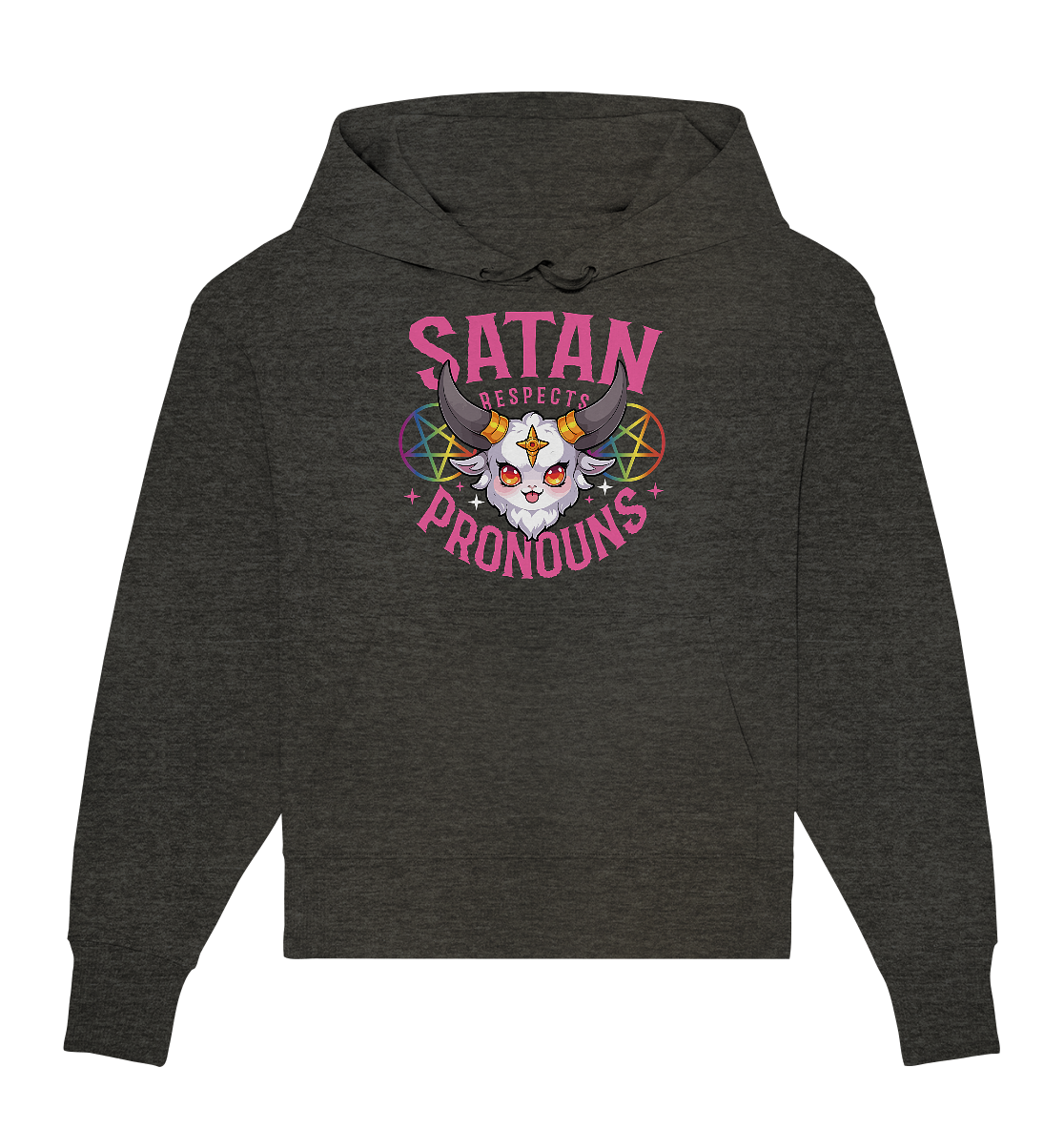 Satan Respects Pronouns Oversize Hoodie