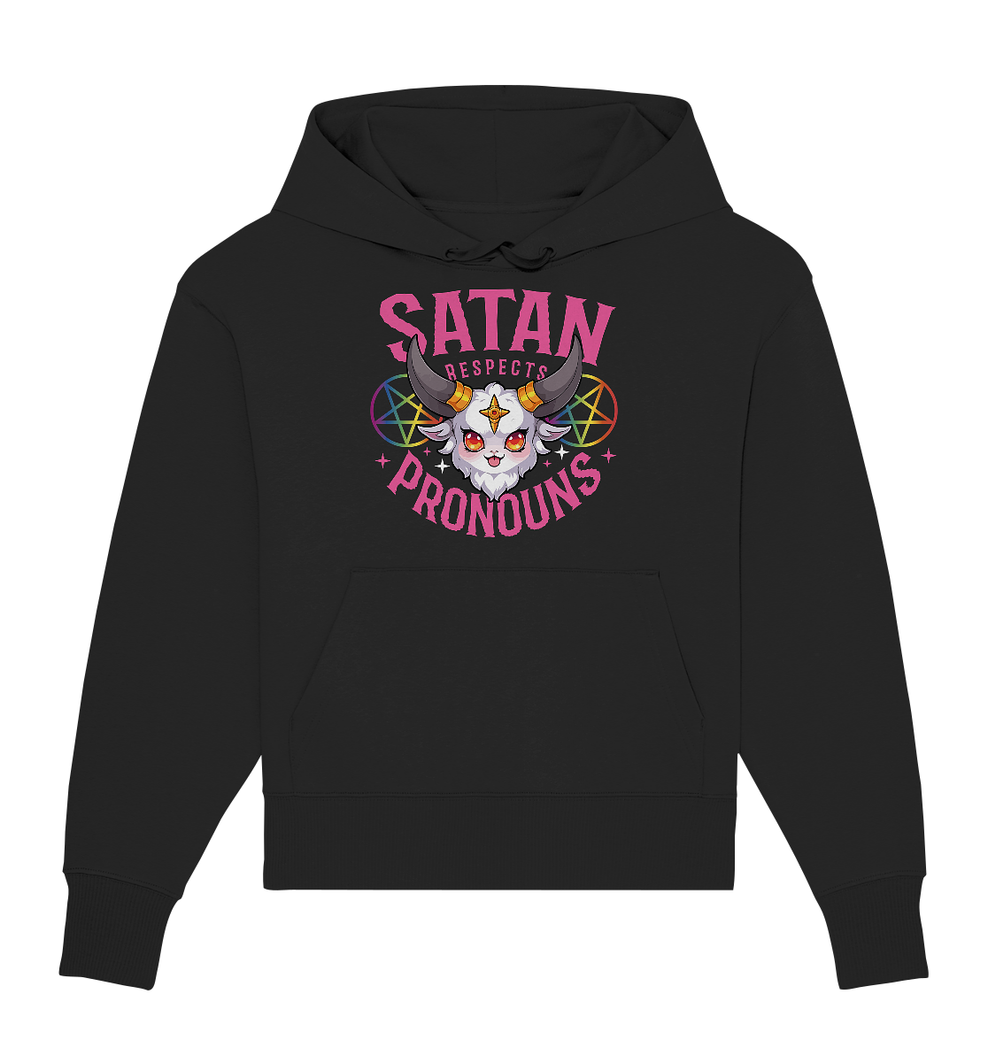 Satan Respects Pronouns Oversize Hoodie