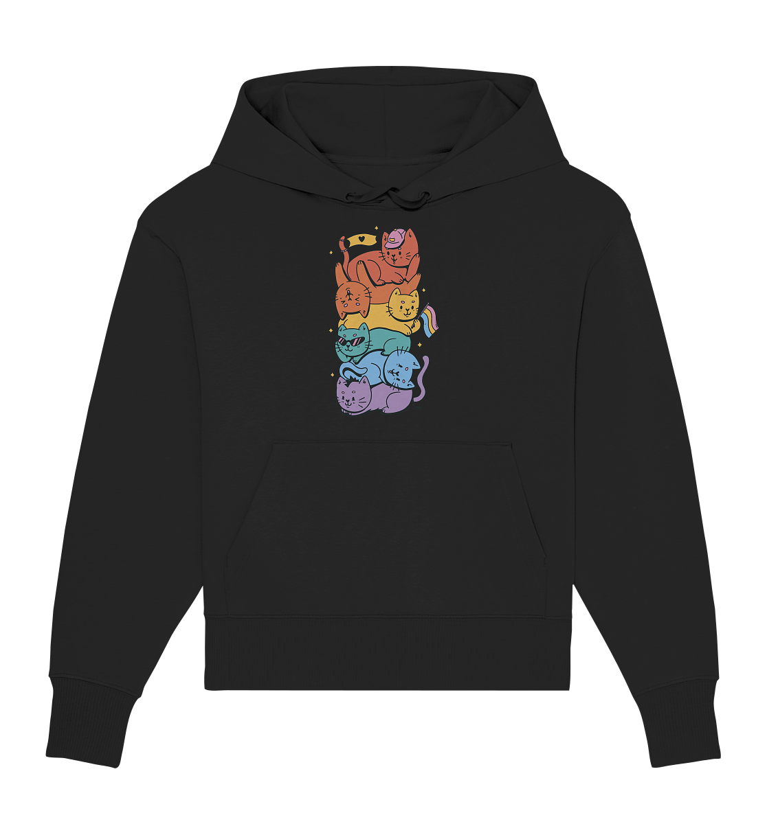 LGBTQ+ Katzen Oversize Hoodie