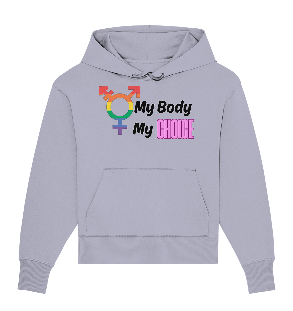 My Body My Choice "Rainbow Resistance Edition" - Organic Oversize Hoodie