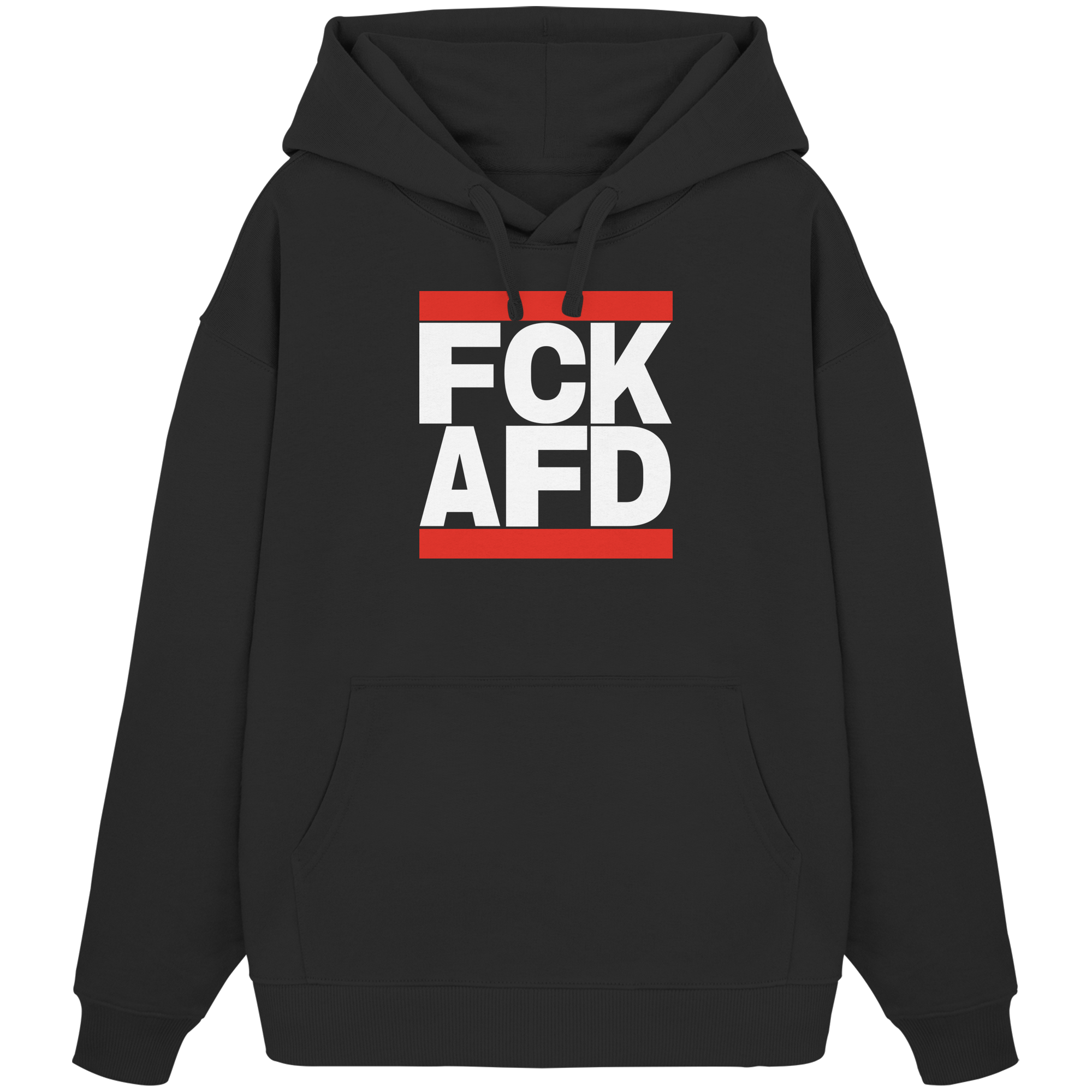 FCK AFD (weiße Schrift) - Oversize Hoodie