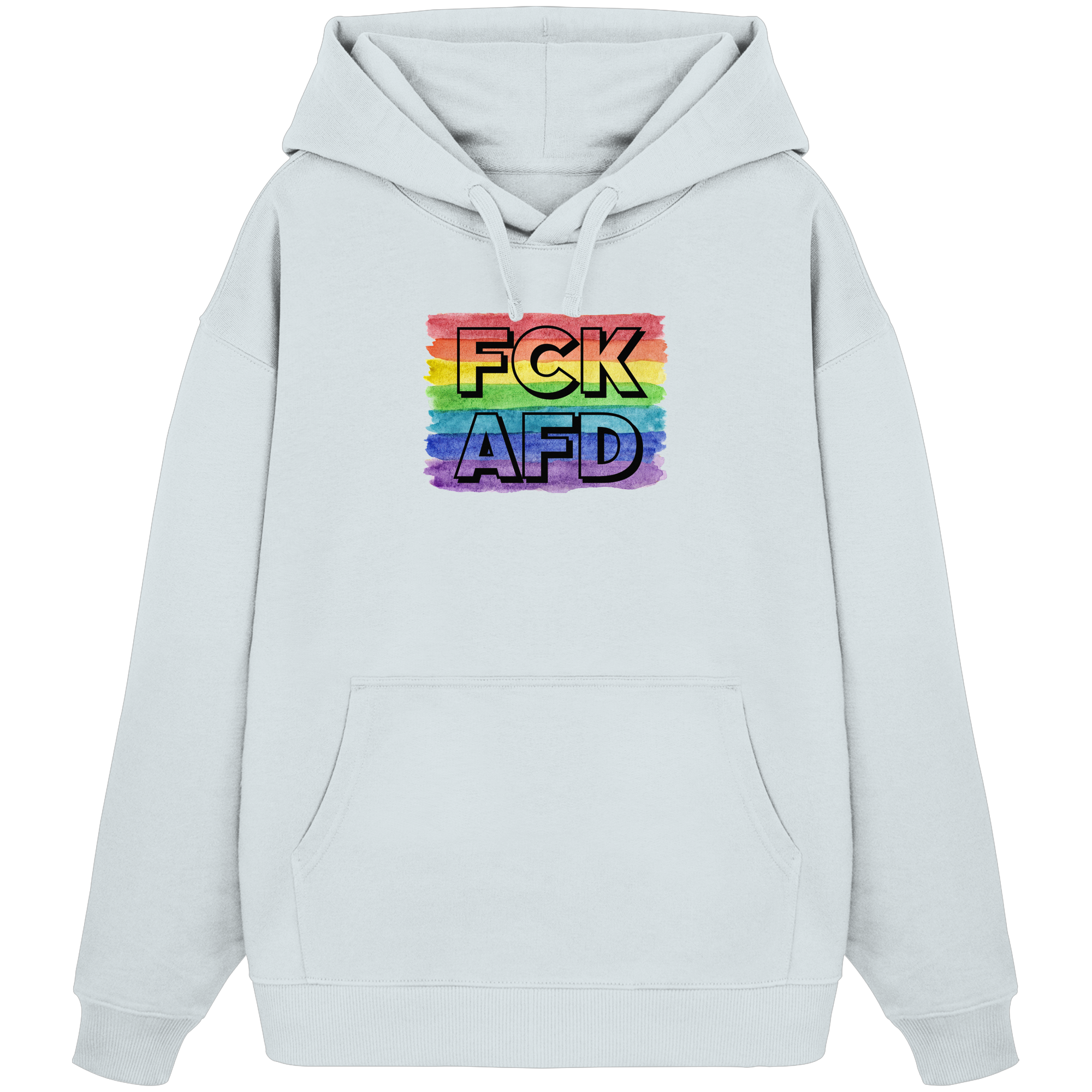 FCK AFD "Rainbow Resistance Edition" - Organic Oversize Hoodie