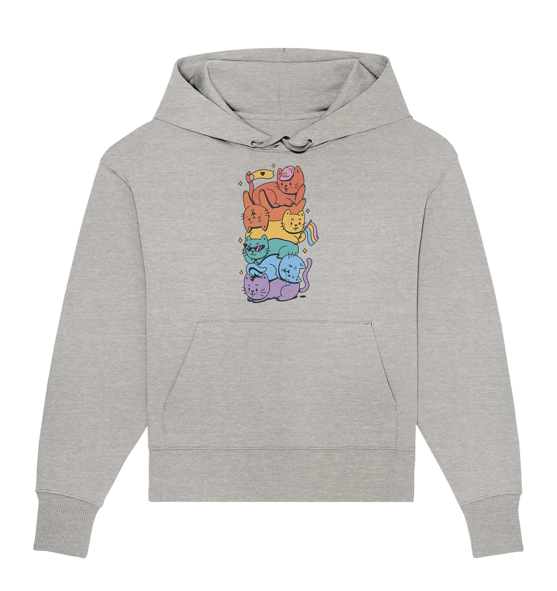 LGBTQ+ Katzen Oversize Hoodie