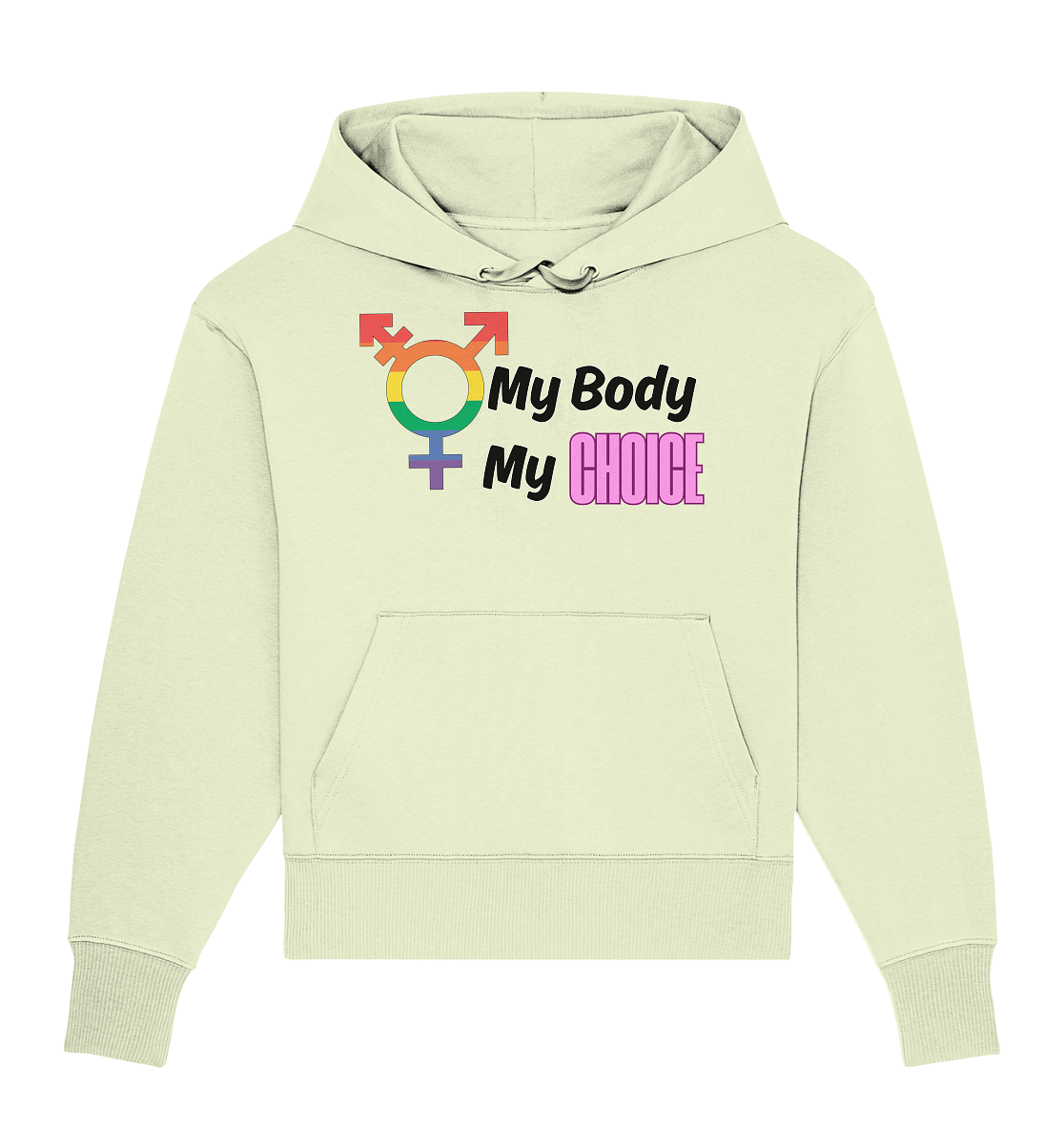 My Body My Choice "Rainbow Resistance Edition" - Organic Oversize Hoodie