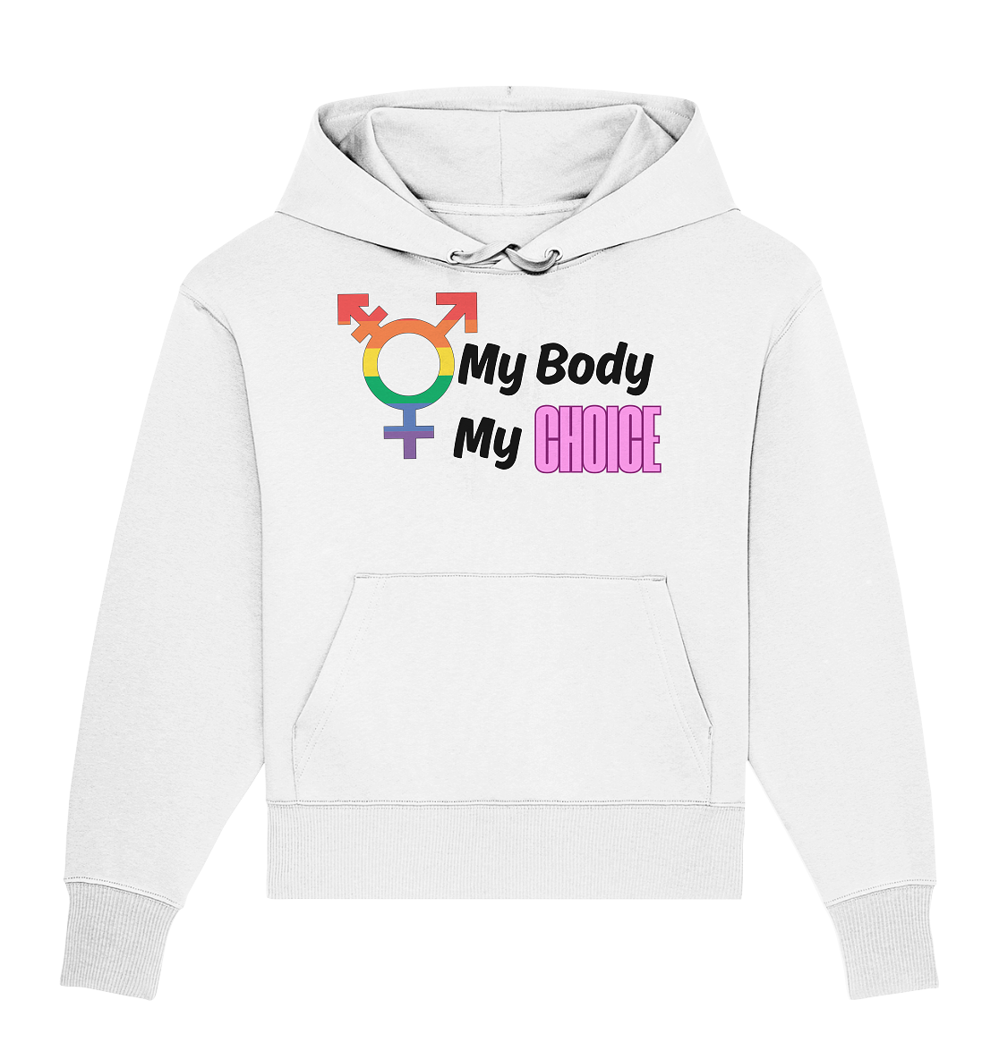 My Body My Choice "Rainbow Resistance Edition" - Organic Oversize Hoodie