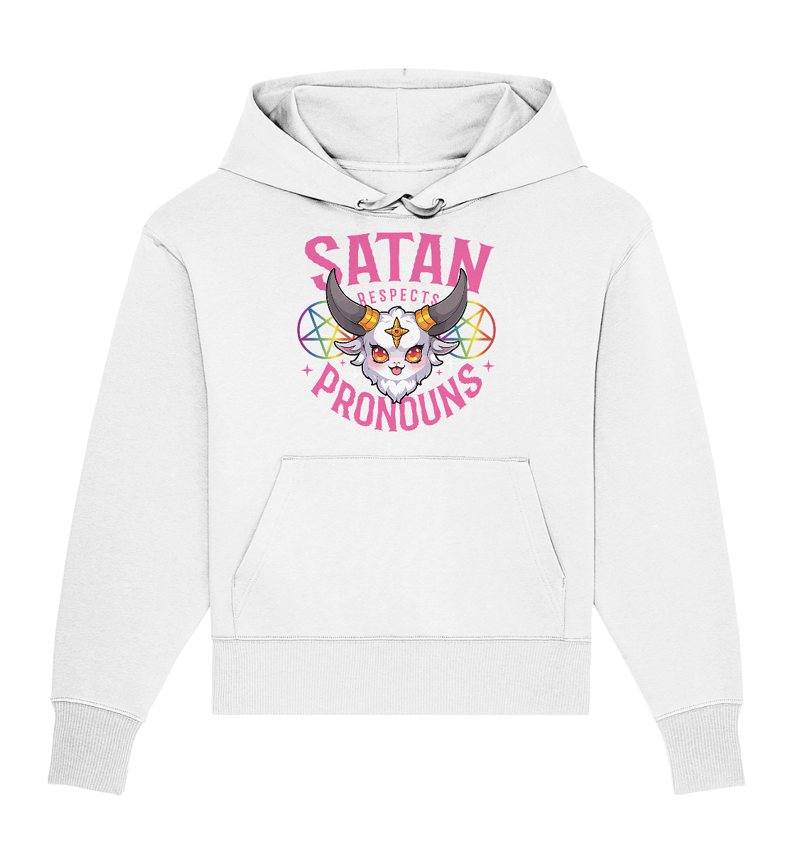 Satan Respects Pronouns Oversize Hoodie