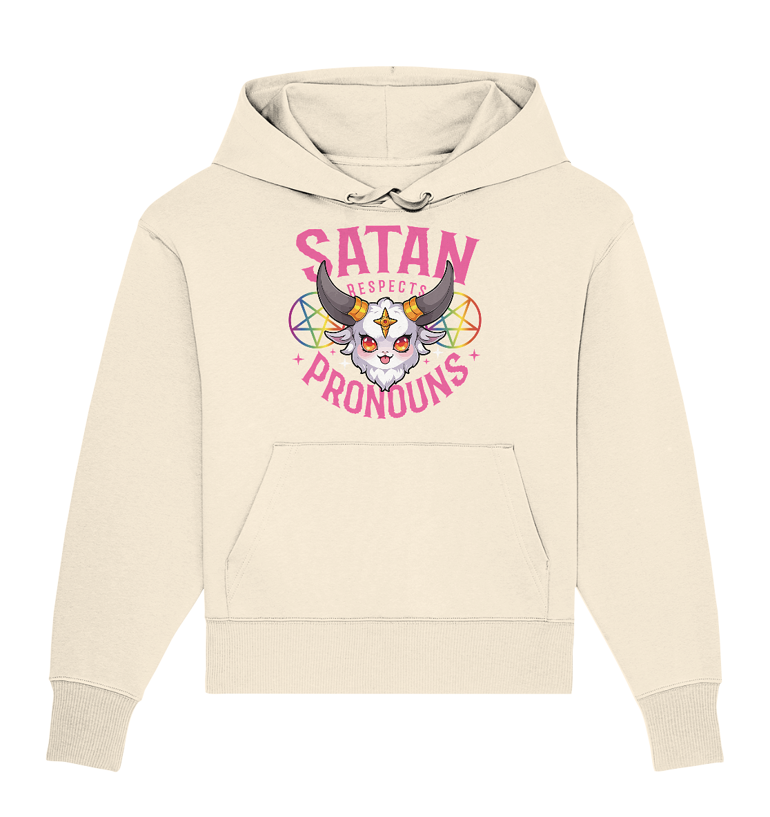 Satan Respects Pronouns Oversize Hoodie