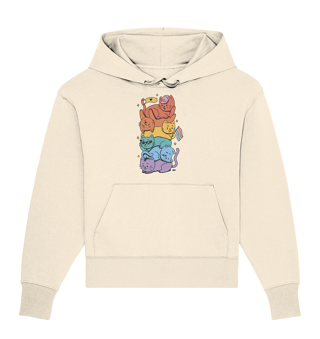 LGBTQ+ Katzen Oversize Hoodie