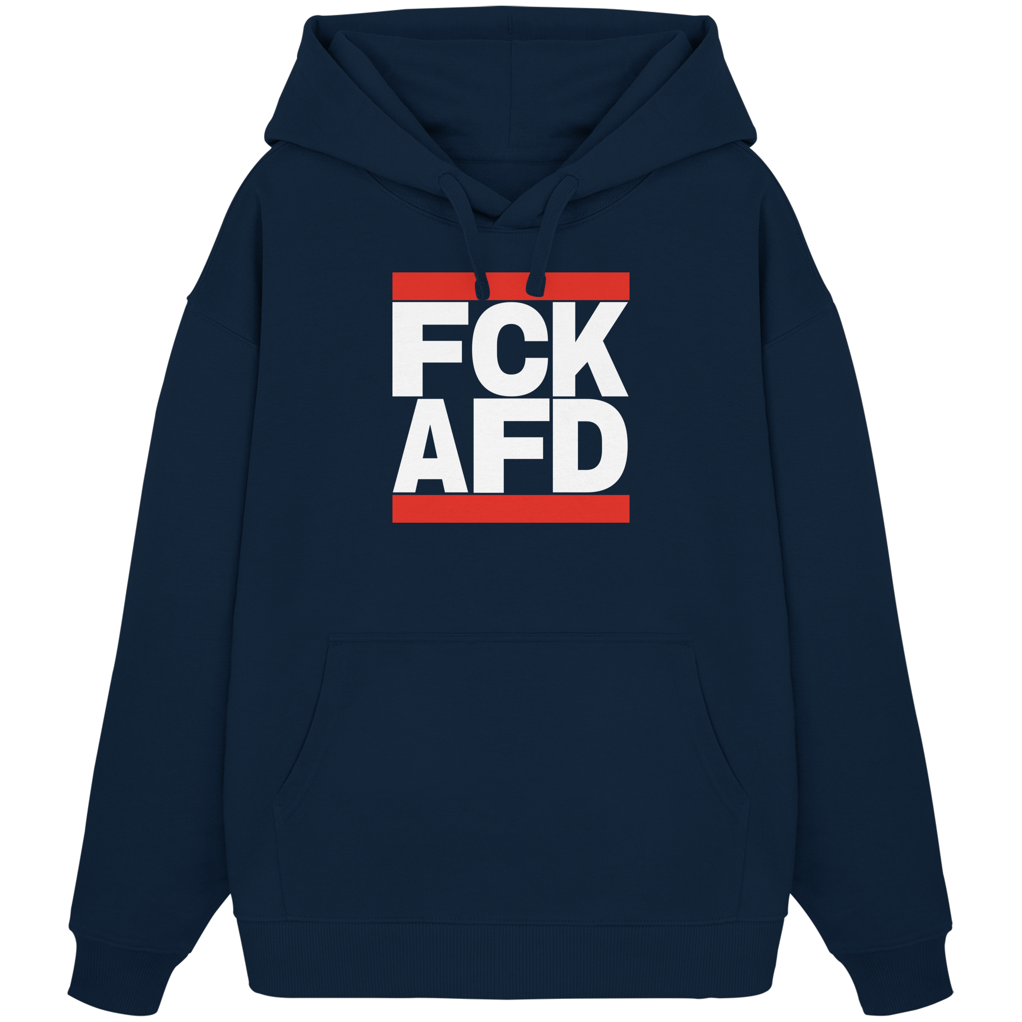 FCK AFD (weiße Schrift) - Oversize Hoodie