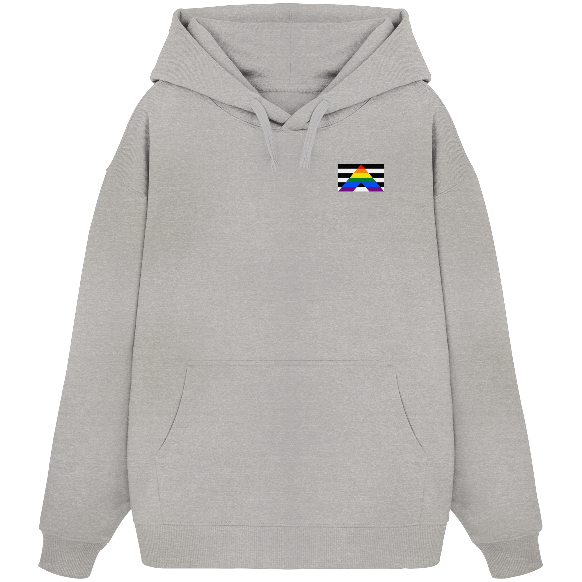 Straight Ally Pride Flag - Organic Oversize Hoodie