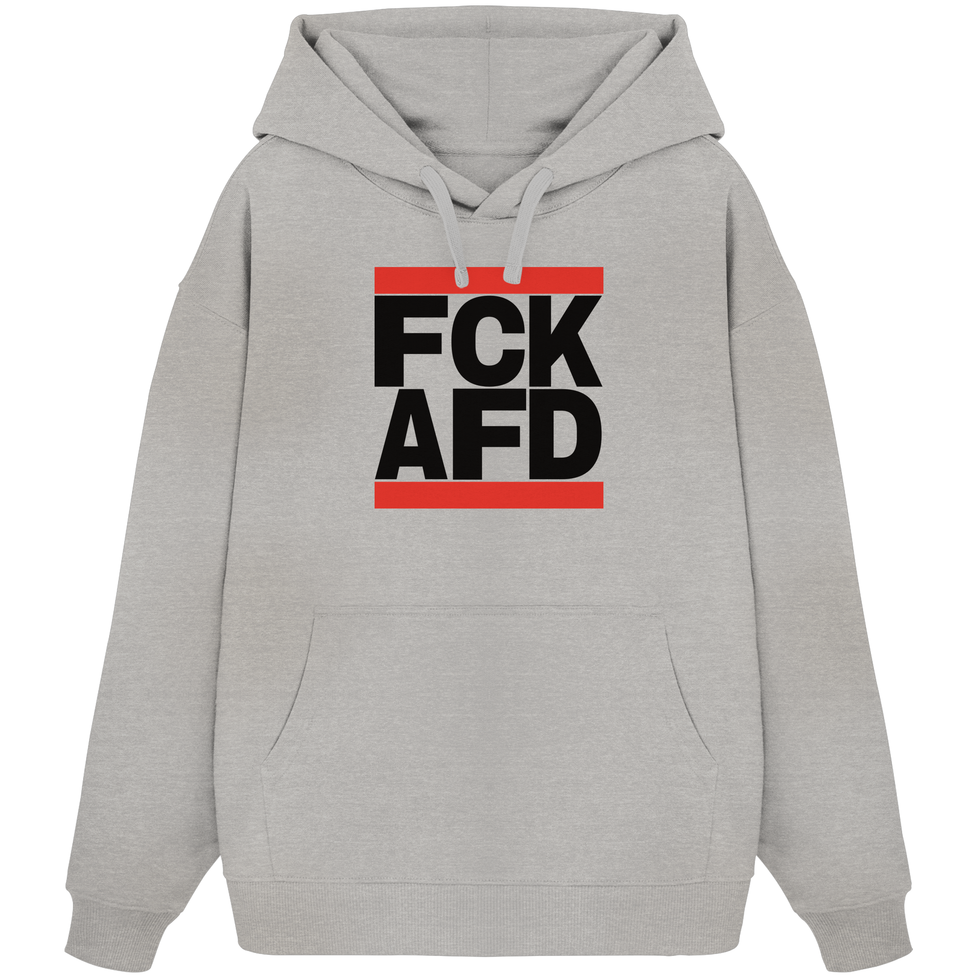 FCK AFD (schwarze Schrift) - Oversize Hoodie