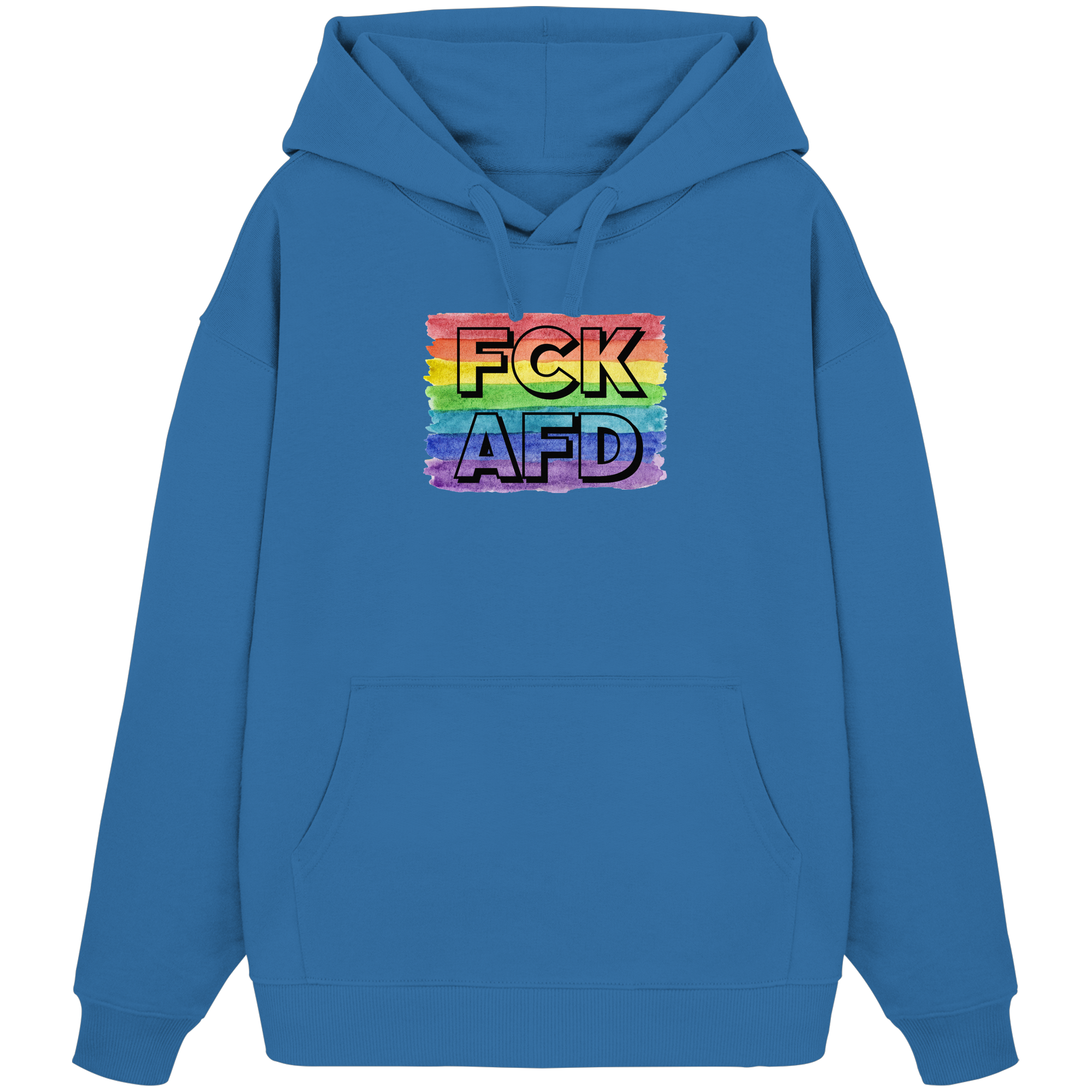 FCK AFD "Rainbow Resistance Edition" - Organic Oversize Hoodie