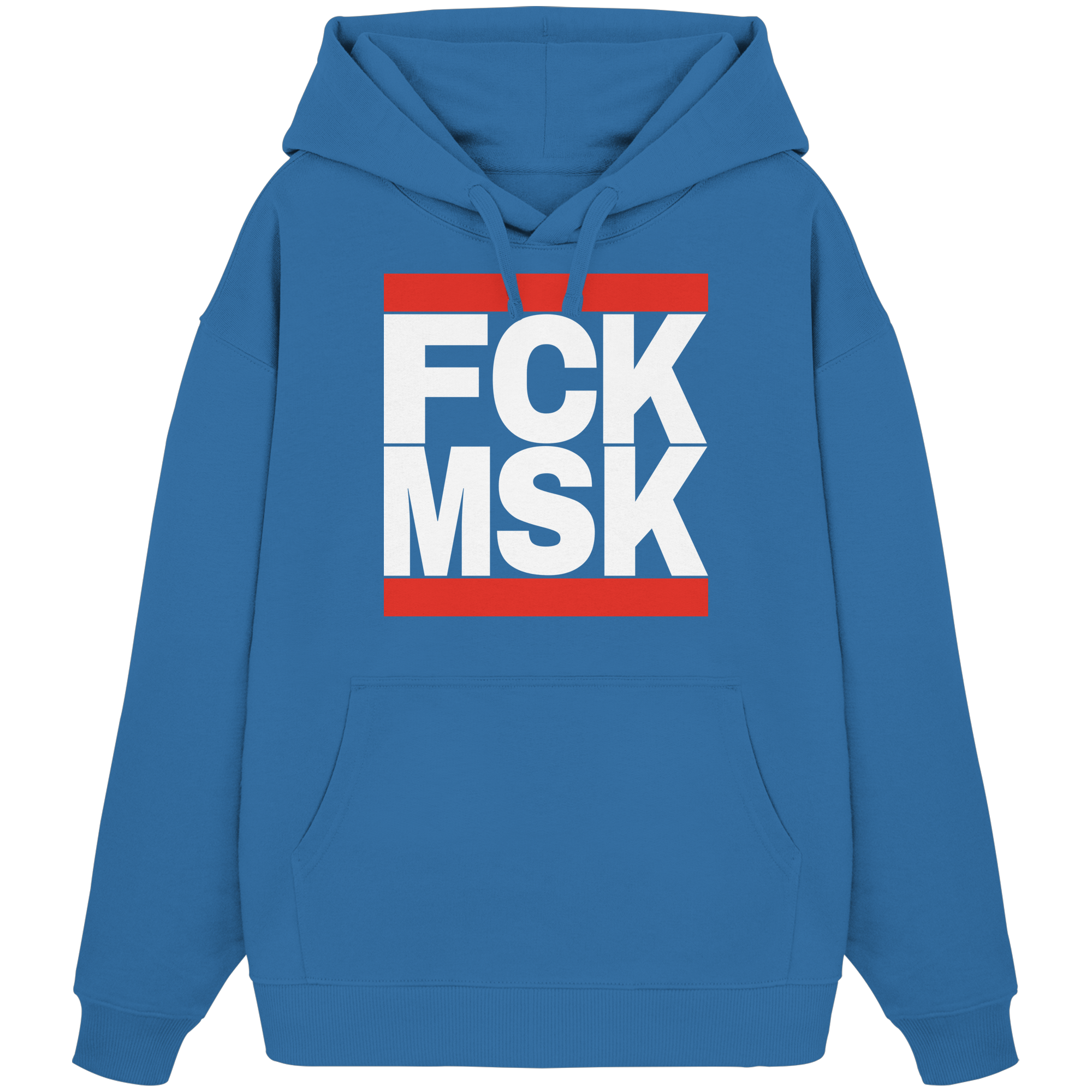 FCK MSK (weiße Schrift) - Oversize Hoodie