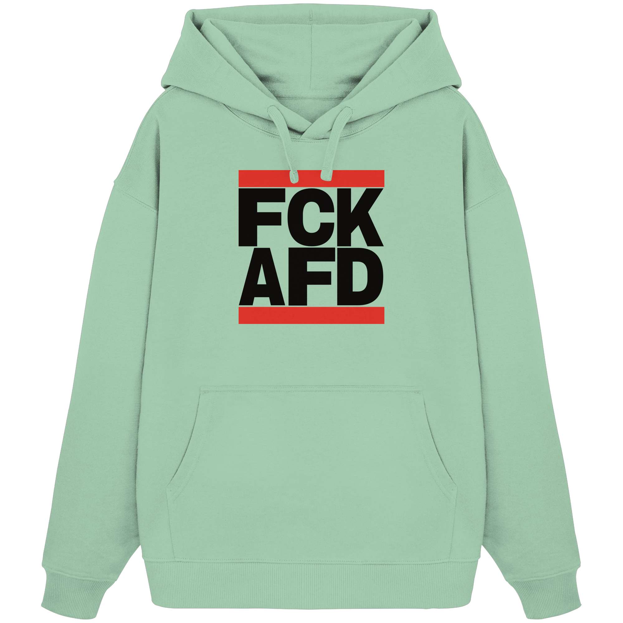 FCK AFD (schwarze Schrift) - Oversize Hoodie