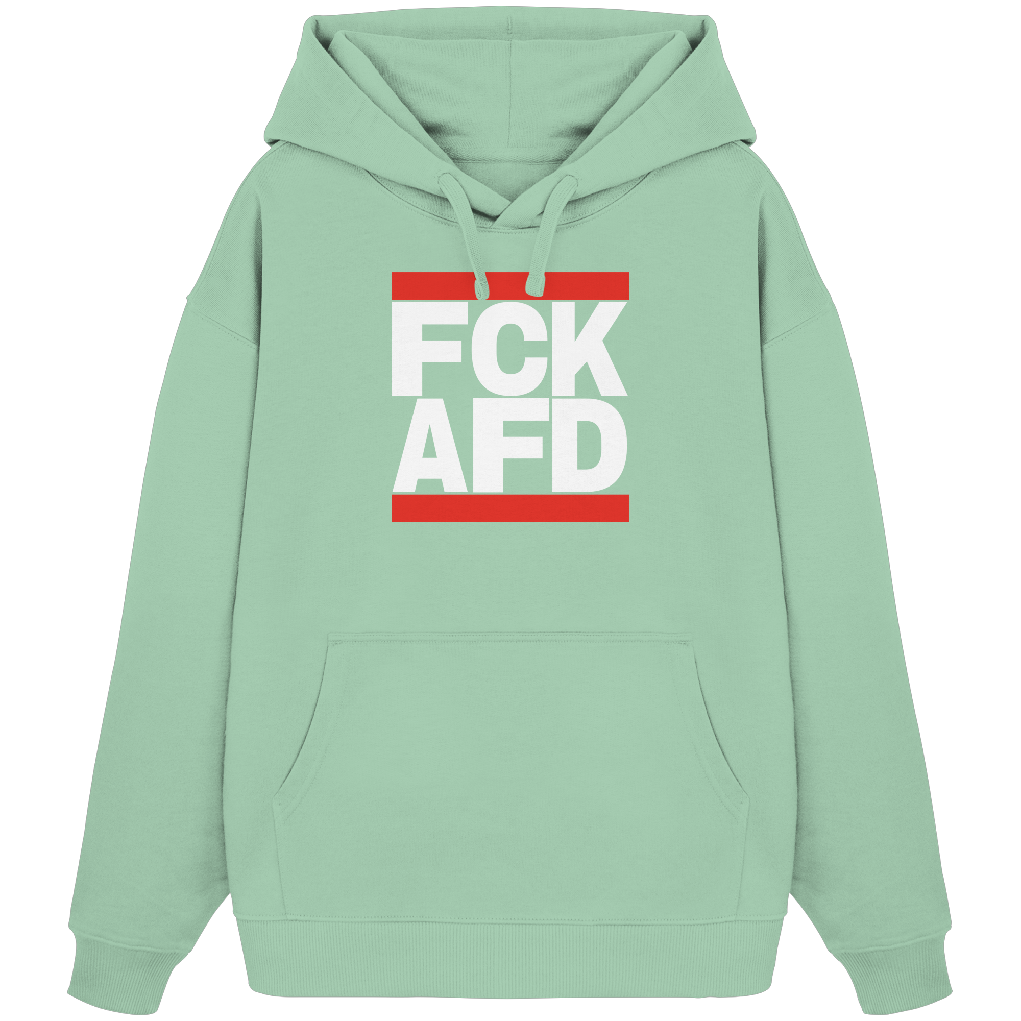 FCK AFD (weiße Schrift) - Oversize Hoodie