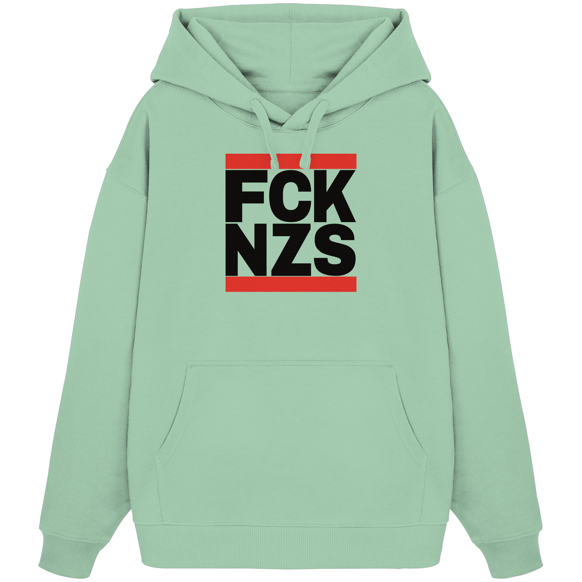 FCK NZS (schwarze Schrift) - Oversize Hoodie