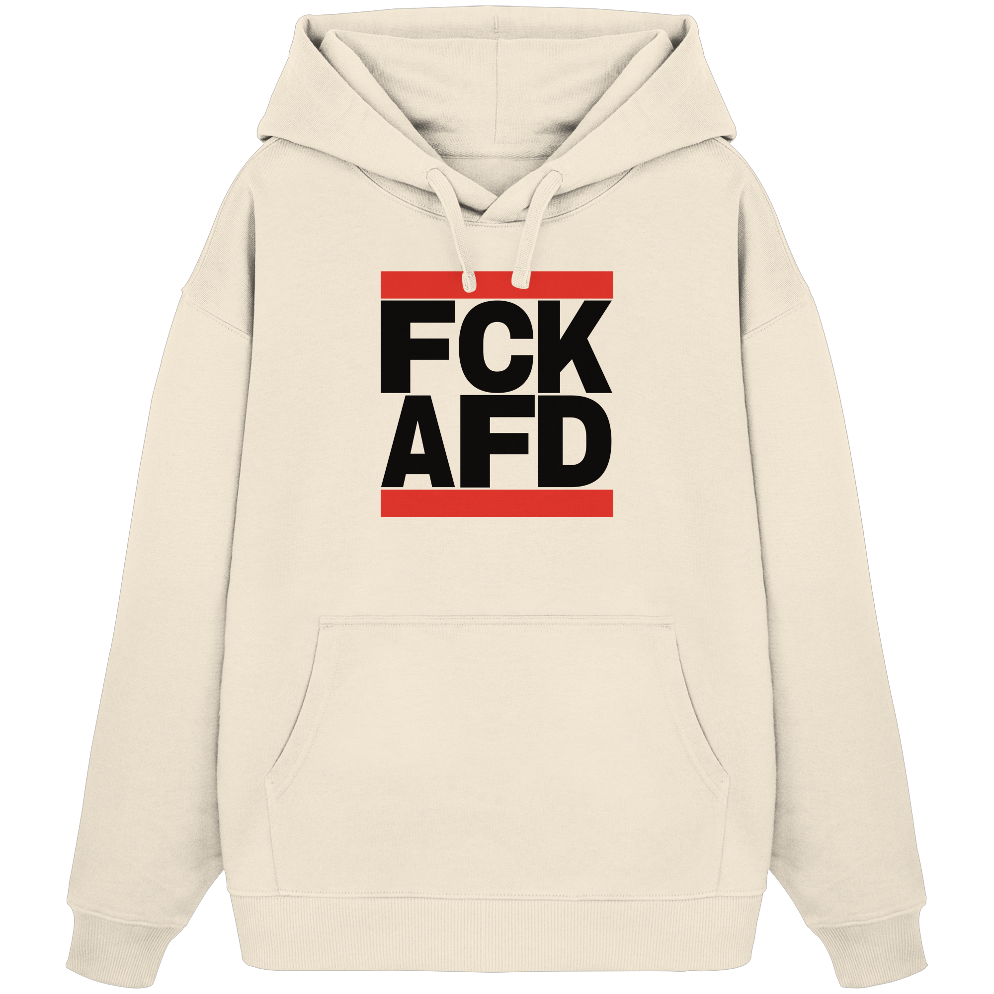 FCK AFD (schwarze Schrift) - Oversize Hoodie