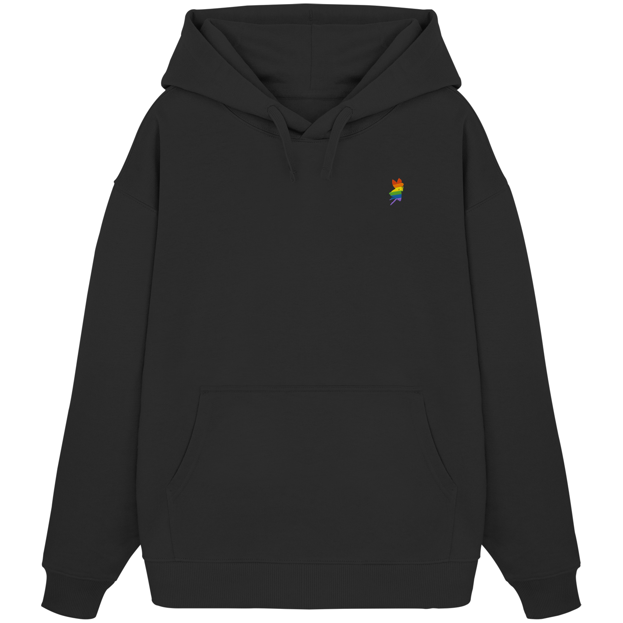 Regenbogen Fee Oversize Hoodie Stick