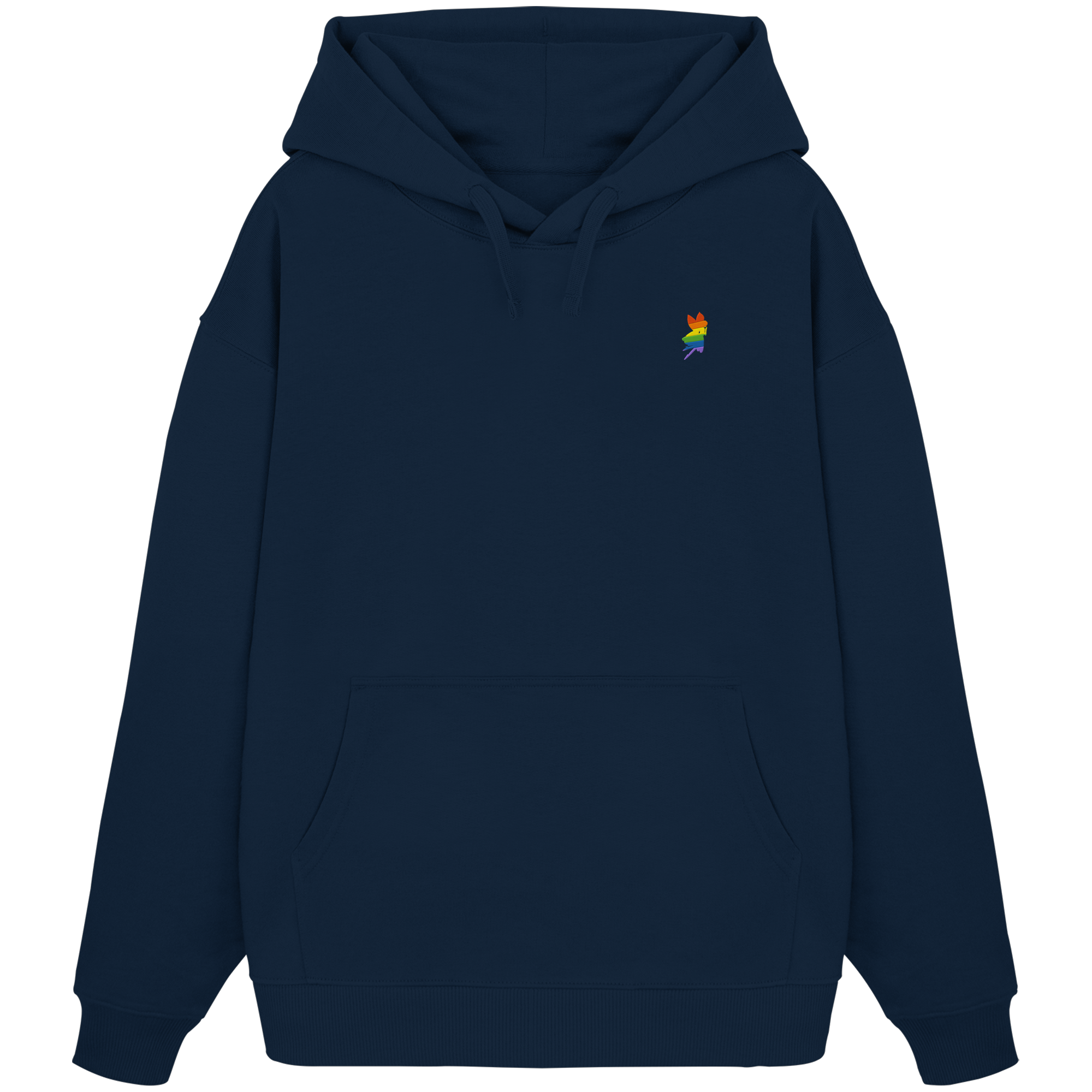 Regenbogen Fee Oversize Hoodie Stick