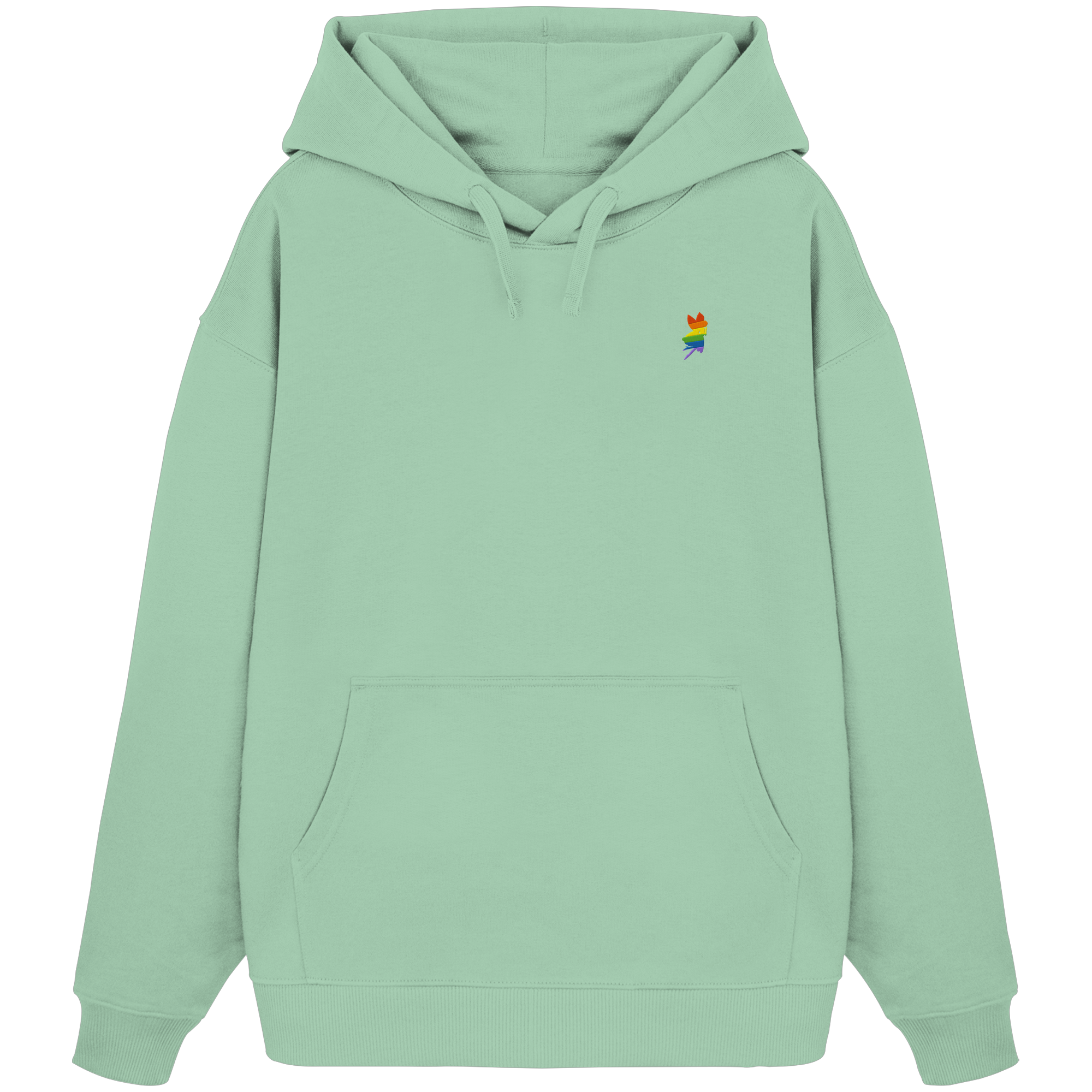 Regenbogen Fee Oversize Hoodie Stick