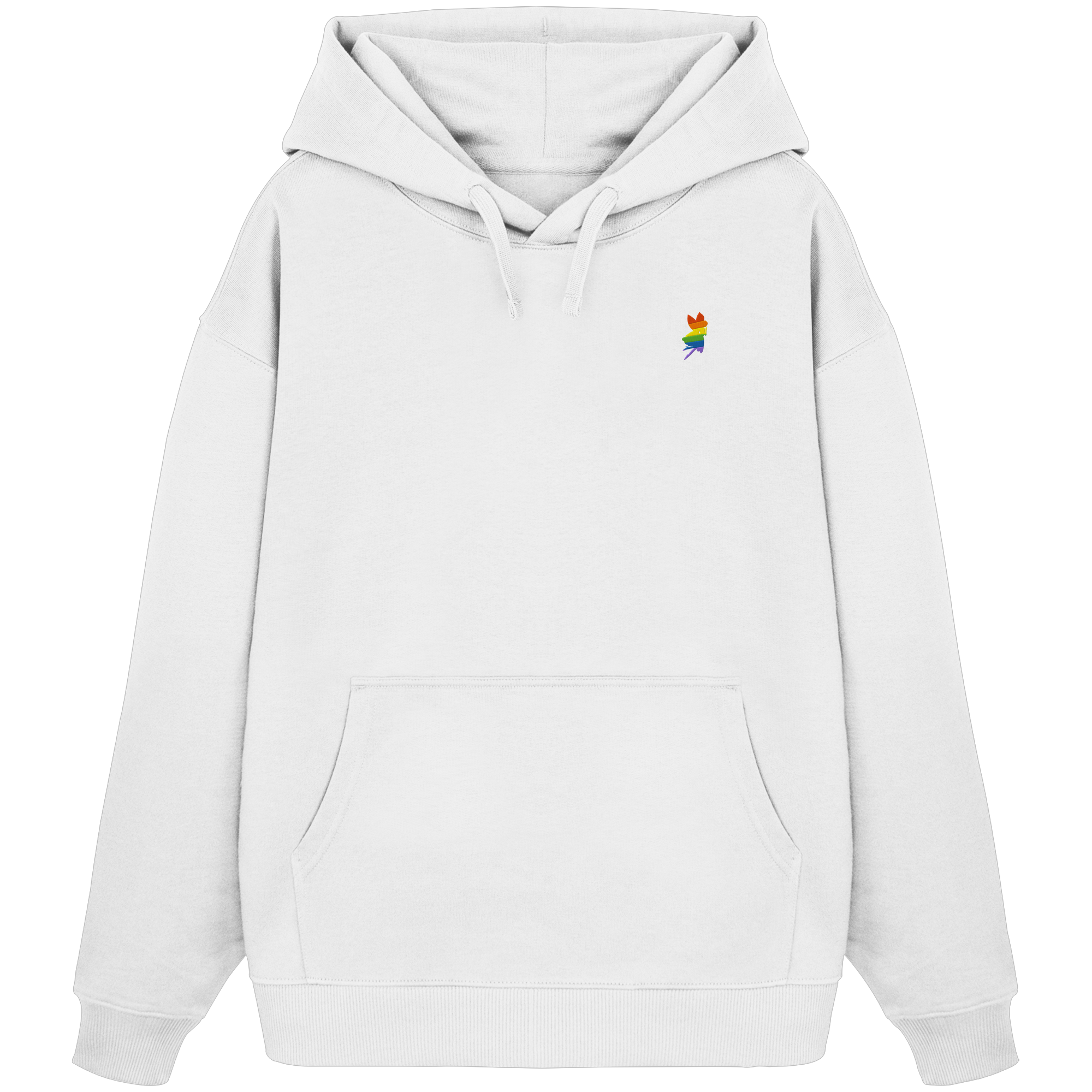 Regenbogen Fee Oversize Hoodie Stick