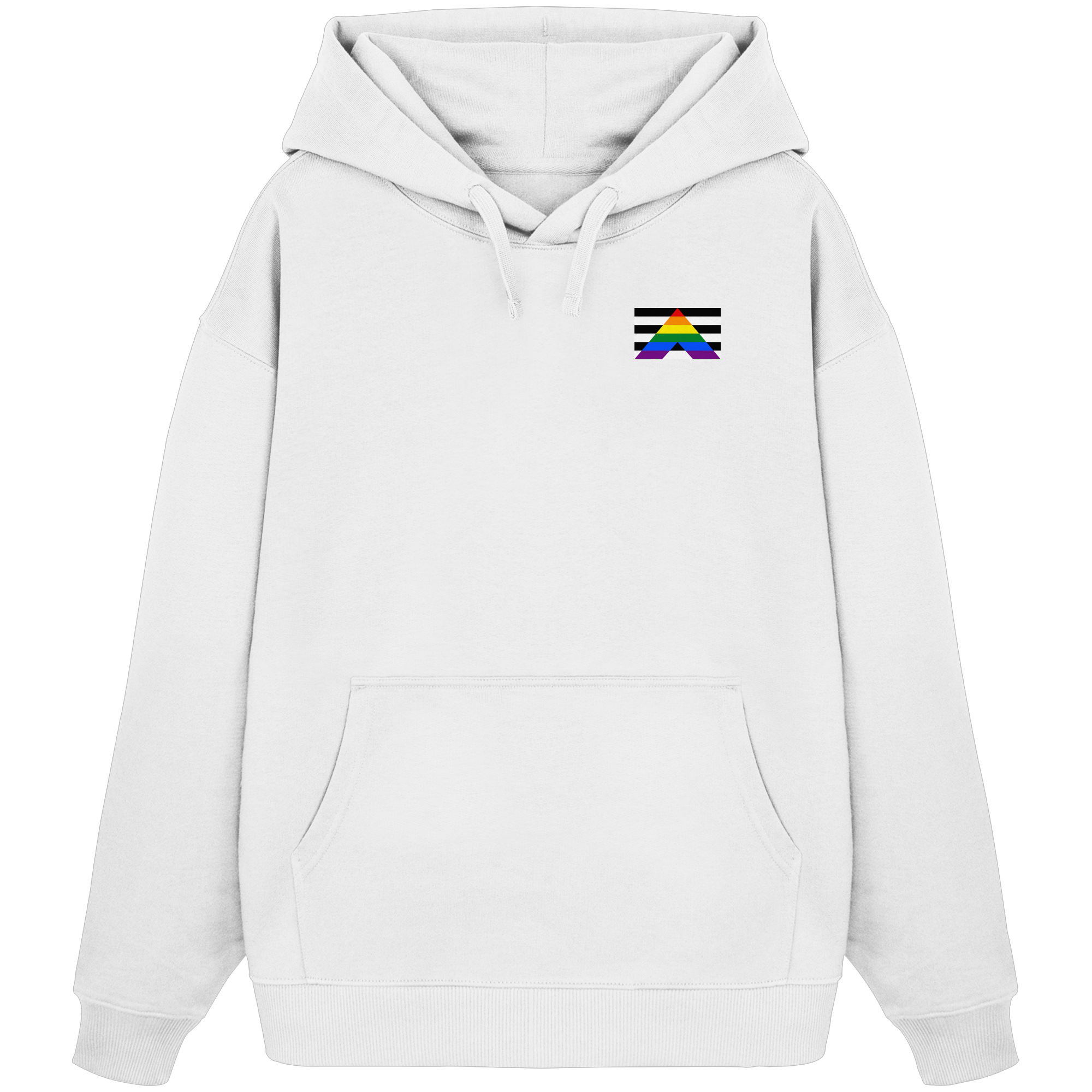 Straight Ally Pride Flag - Organic Oversize Hoodie