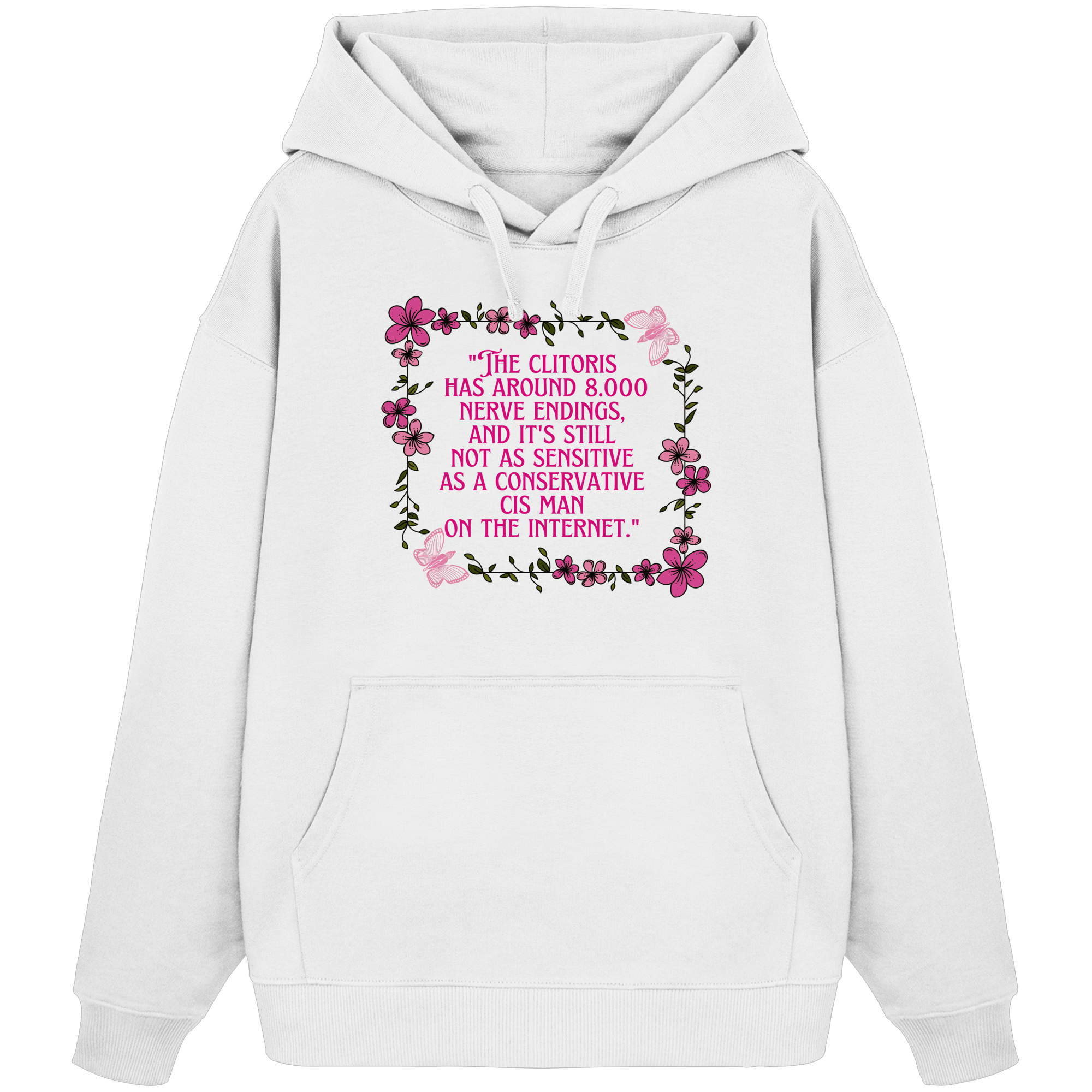 The Clitoris has around 8.000 Nerve Endings - Organic Oversize Hoodie