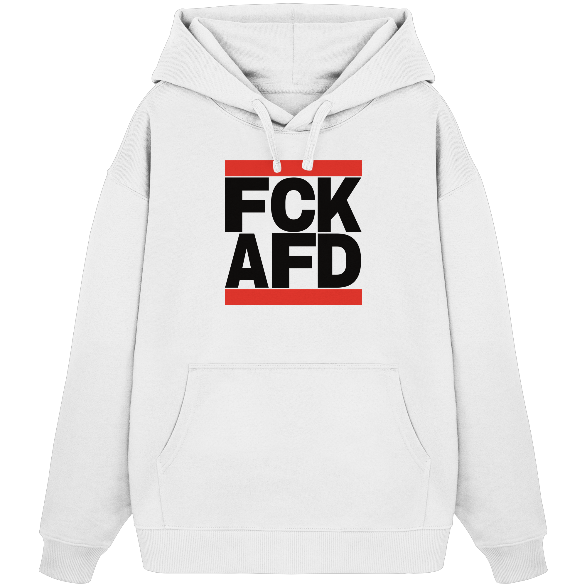 FCK AFD (schwarze Schrift) - Oversize Hoodie