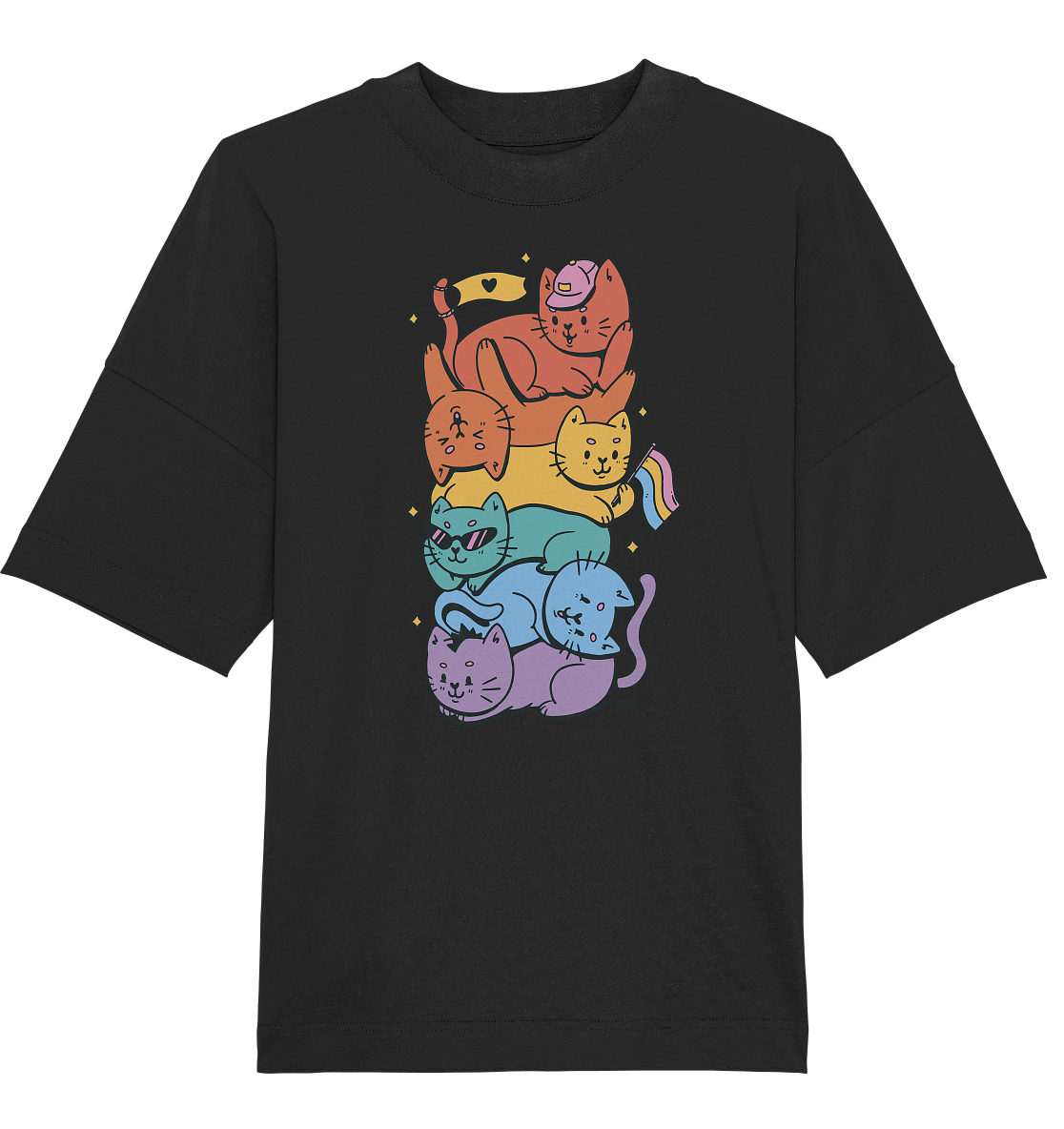 LGBTQ+ Katzen Oversize Shirt