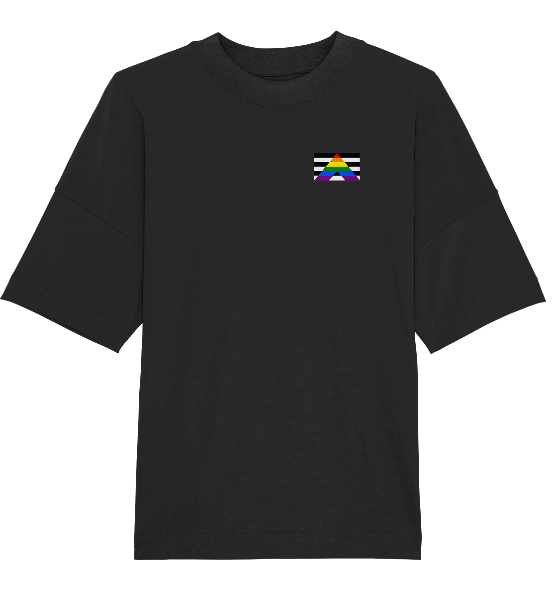 Straight Ally Pride Flag - Organic Oversize Shirt