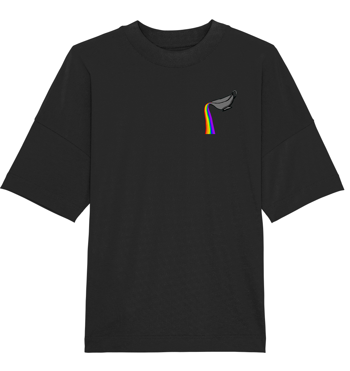 Regenbogen-Soße Einmal Oversize Shirt