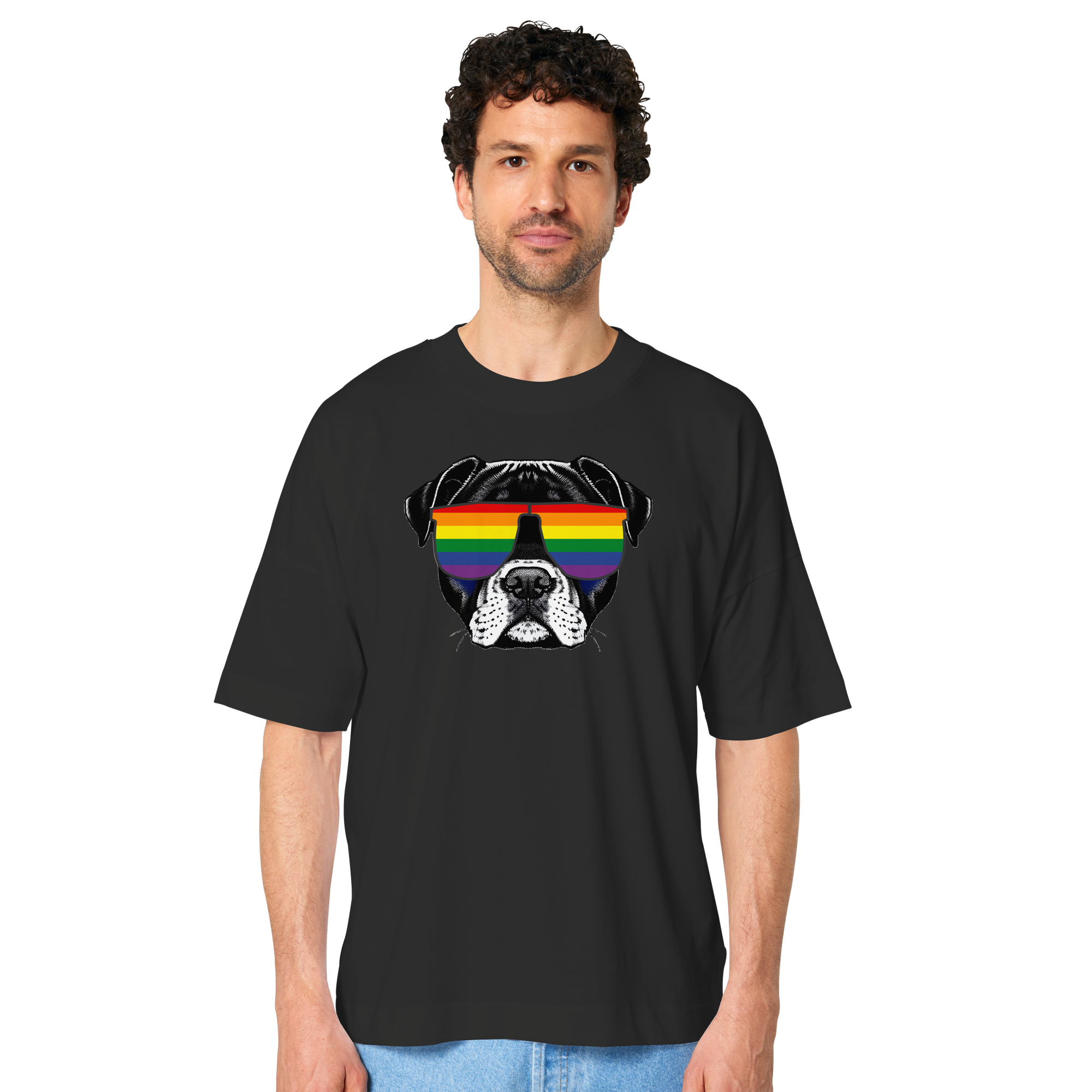 Regenbogen Doggo - Organic Oversize Shirt