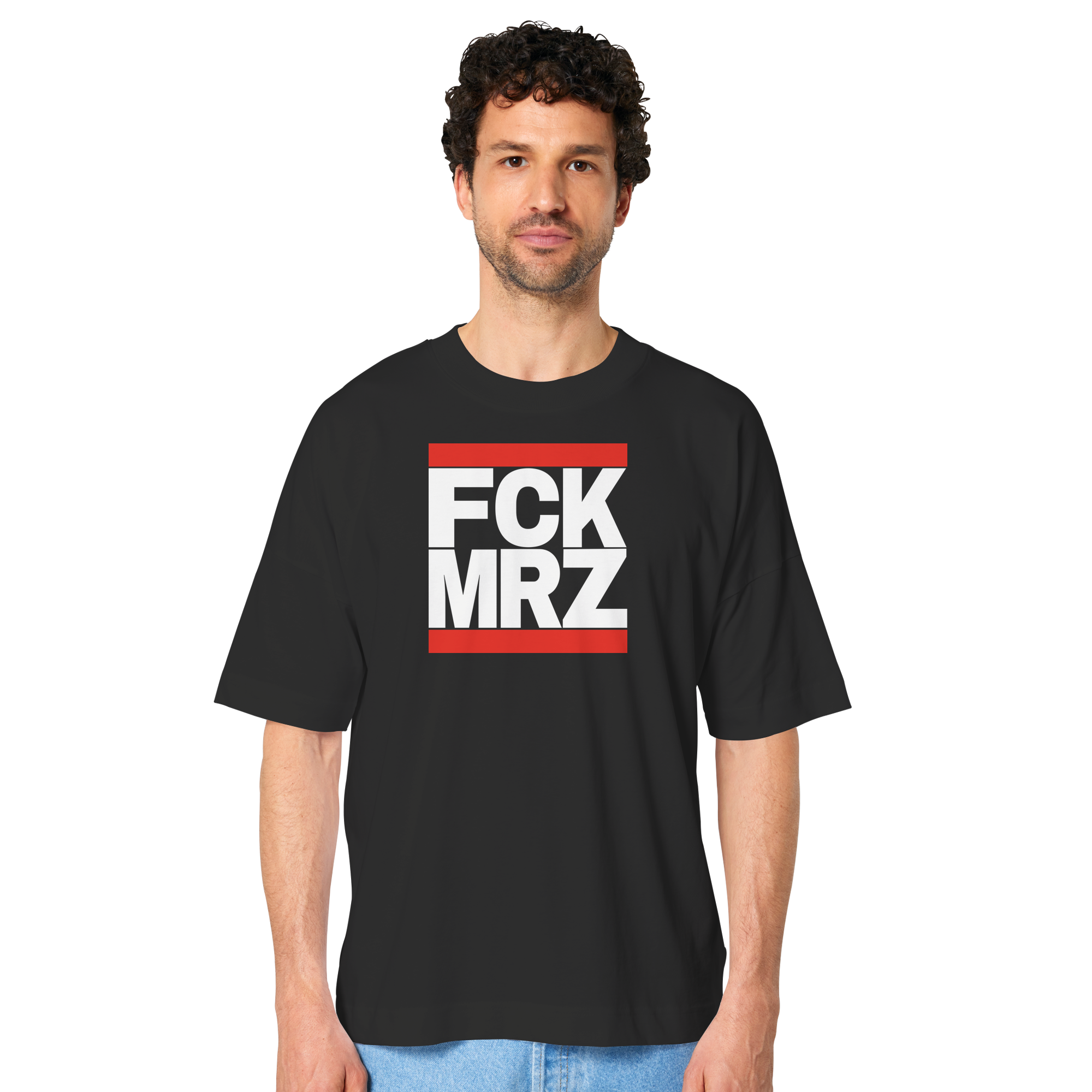 FCK MRZ (weiße Schrift) - Oversize Shirt