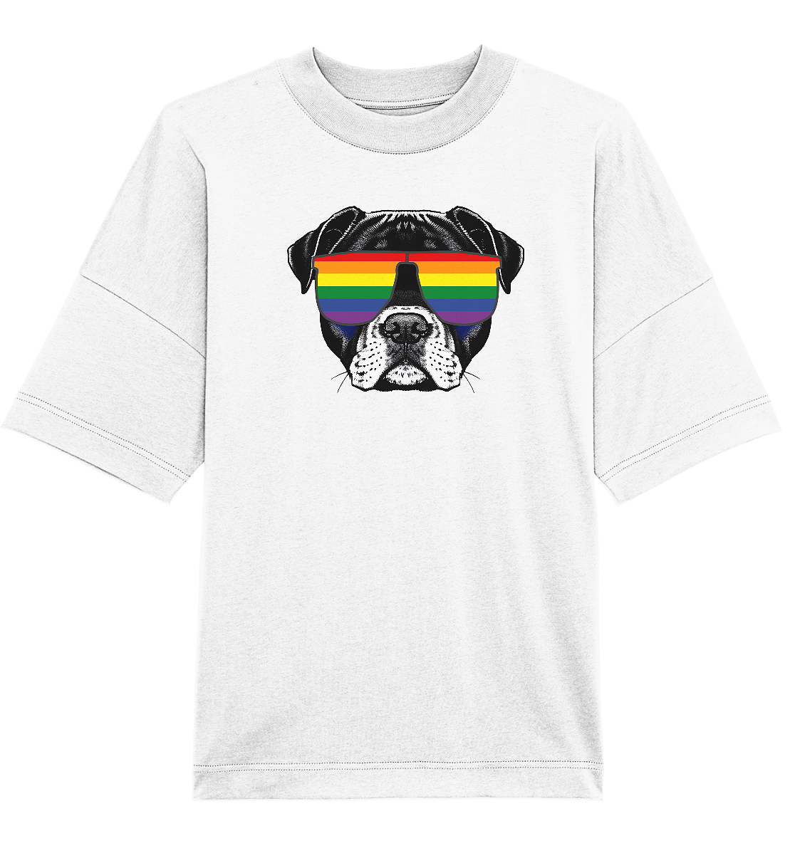 Regenbogen Doggo - Organic Oversize Shirt