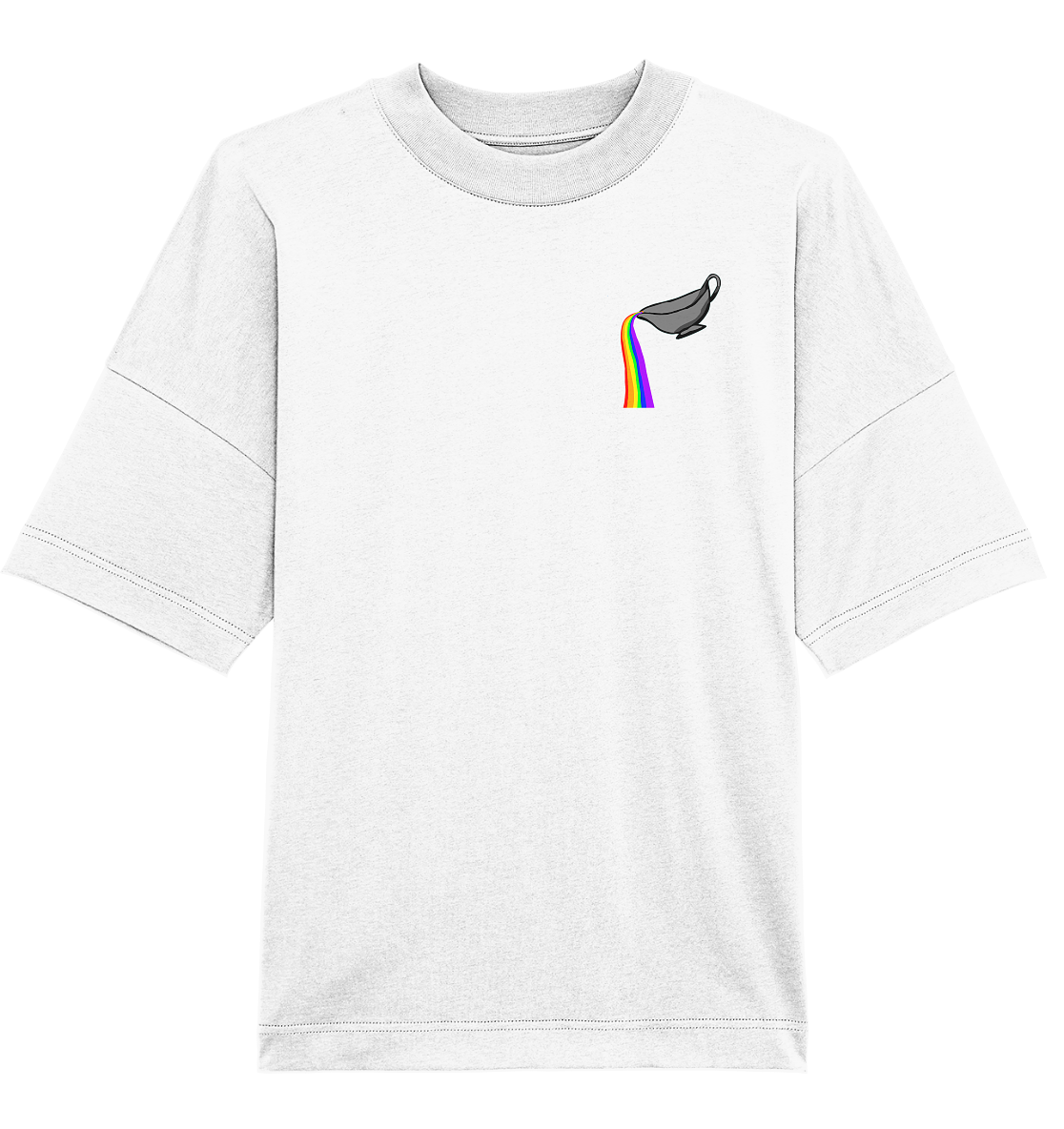 Regenbogen-Soße Einmal Oversize Shirt