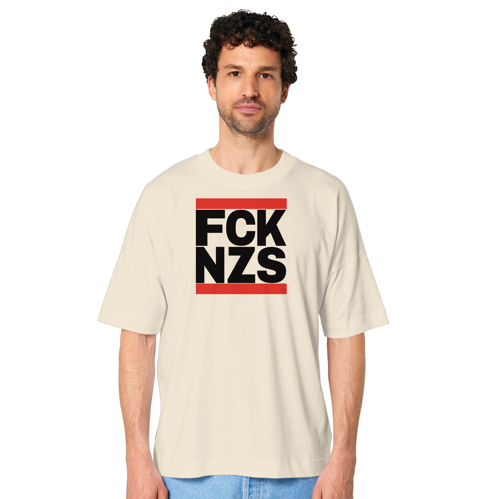 FCK NZS (schwarze Schrift) - Oversize Shirt