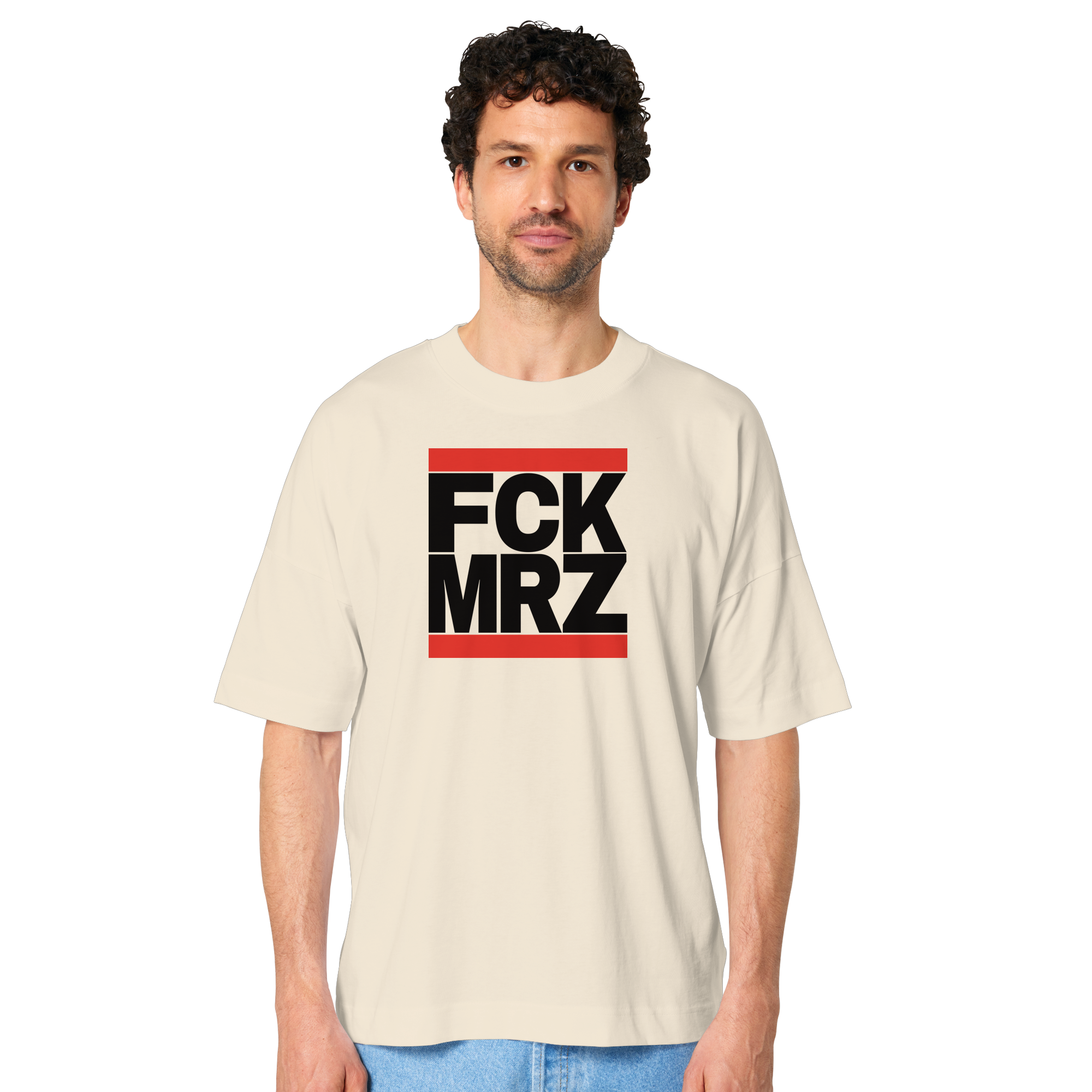 FCK MRZ (schwarze Schrift) - Organic Oversize Shirt