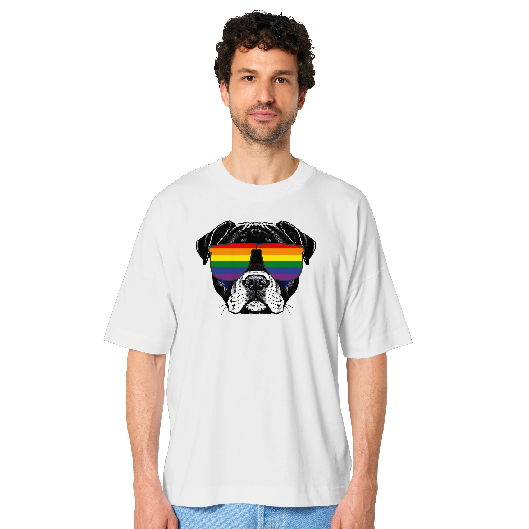 Regenbogen Doggo - Organic Oversize Shirt