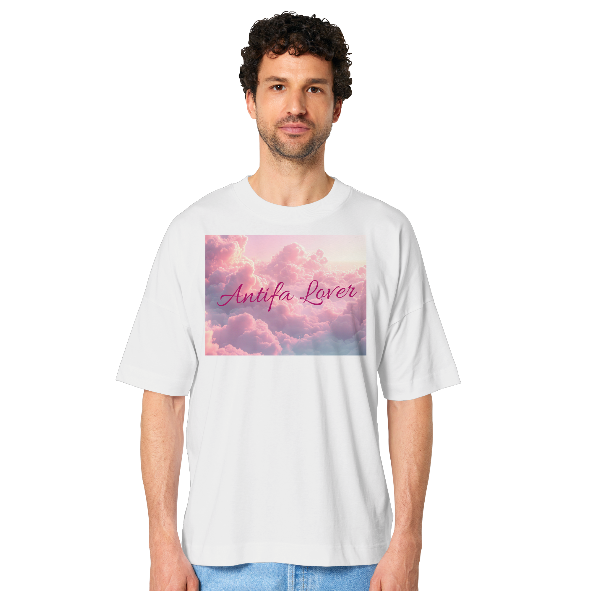 Antifa Lover Backprint - Oversize Shirt