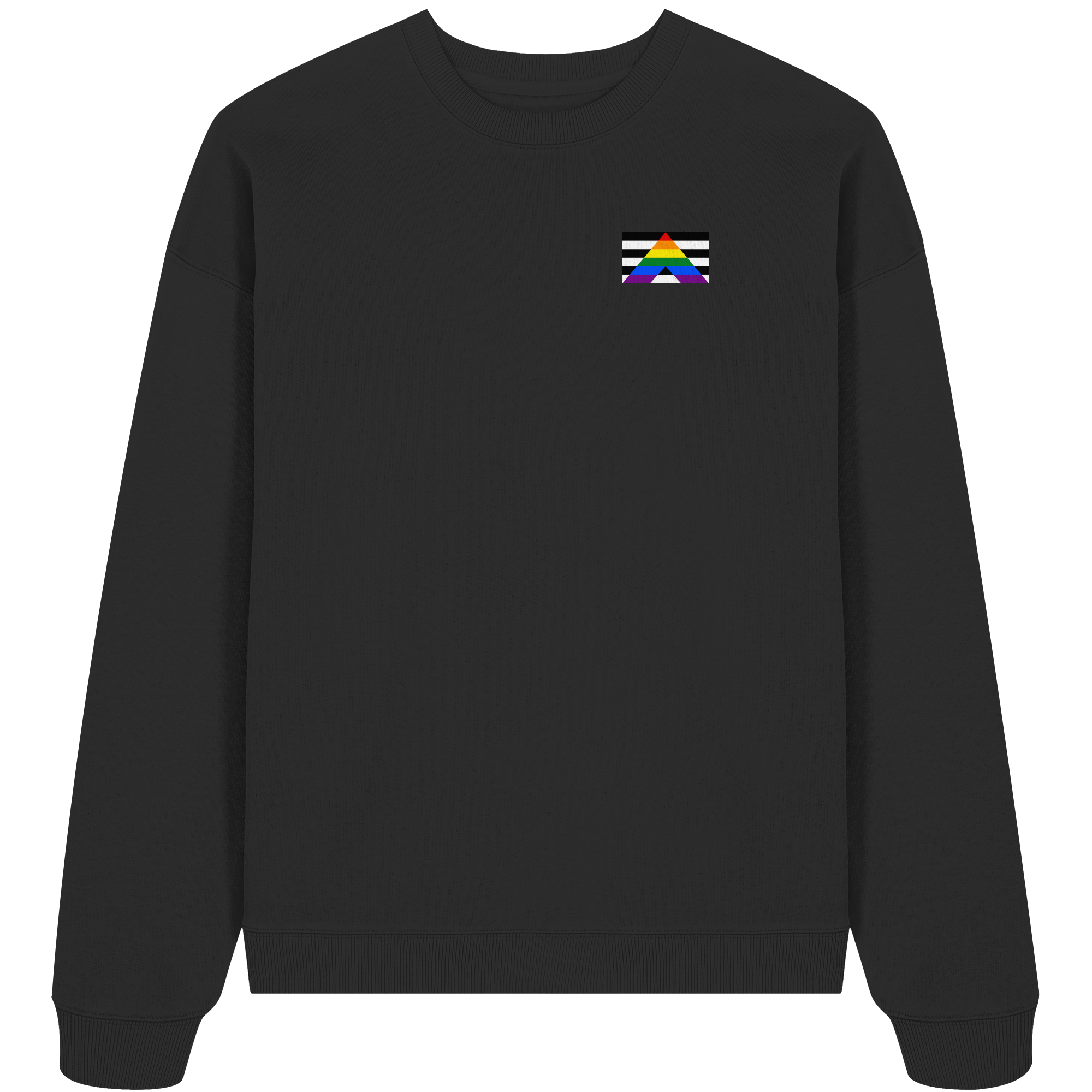 Straight Ally Pride Flag - Organic Oversize Sweatshirt