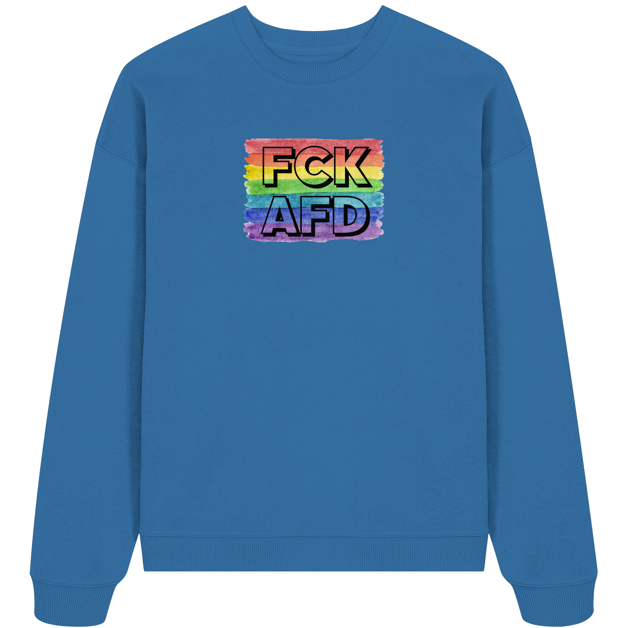 FCK AFD "Rainbow Resistance Edition" - Organic Oversize Sweatshirt