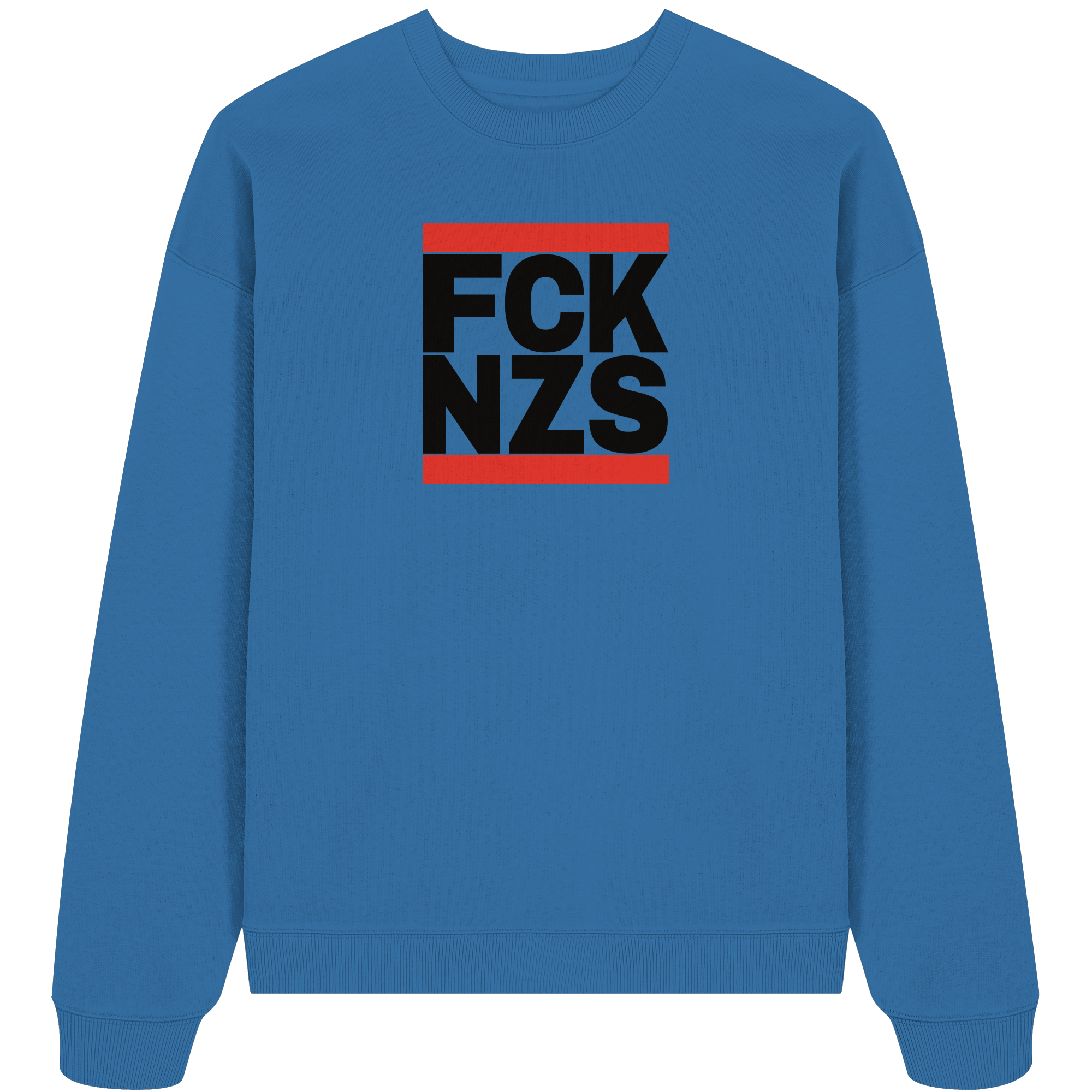 FCK NZS (schwarze Schrift) - Oversize Sweatshirt