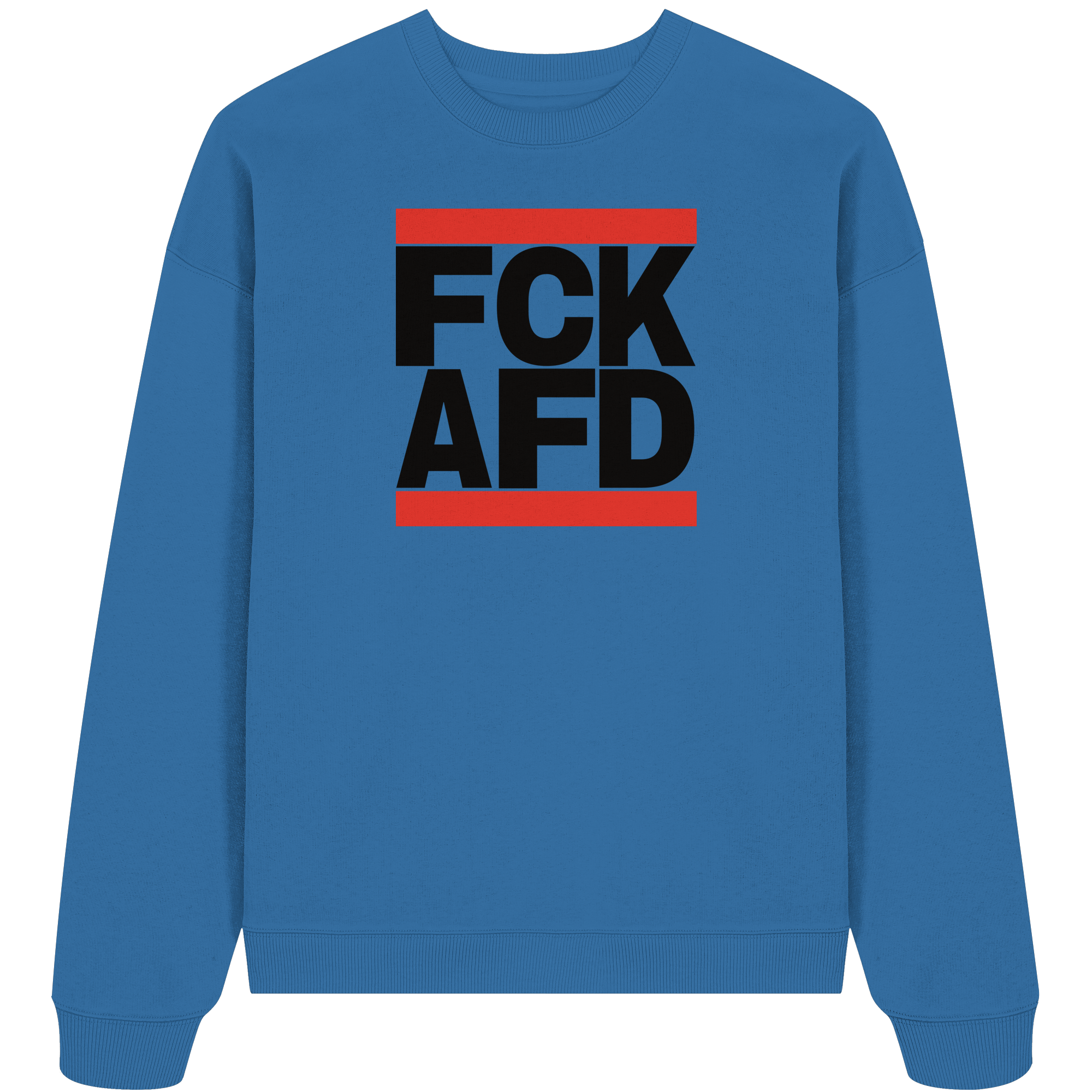 FCK AFD (schwarze Schrift) - Oversize Sweatshirt